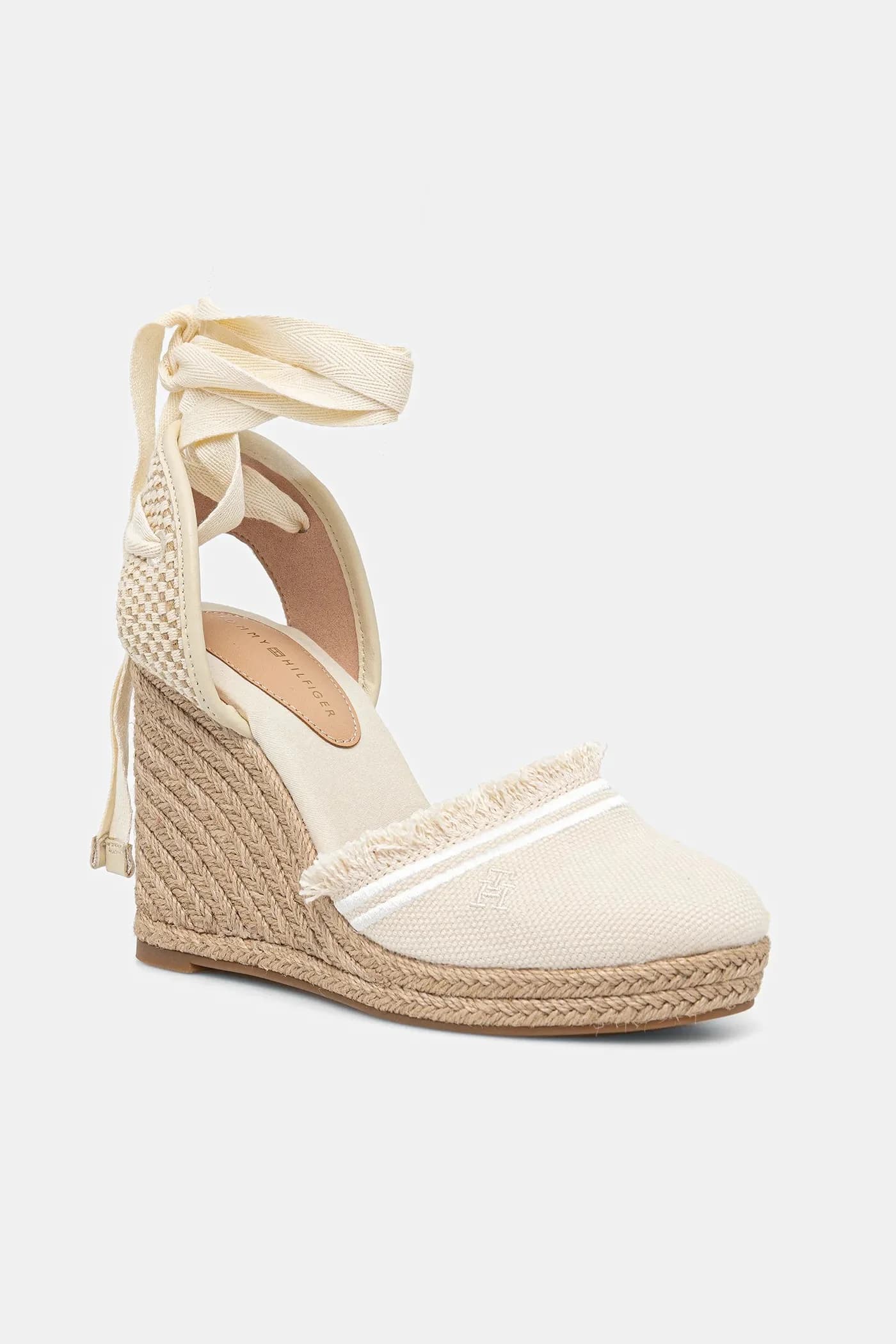 эспадрильи FRINGE CANVAS HIGH WEDGE