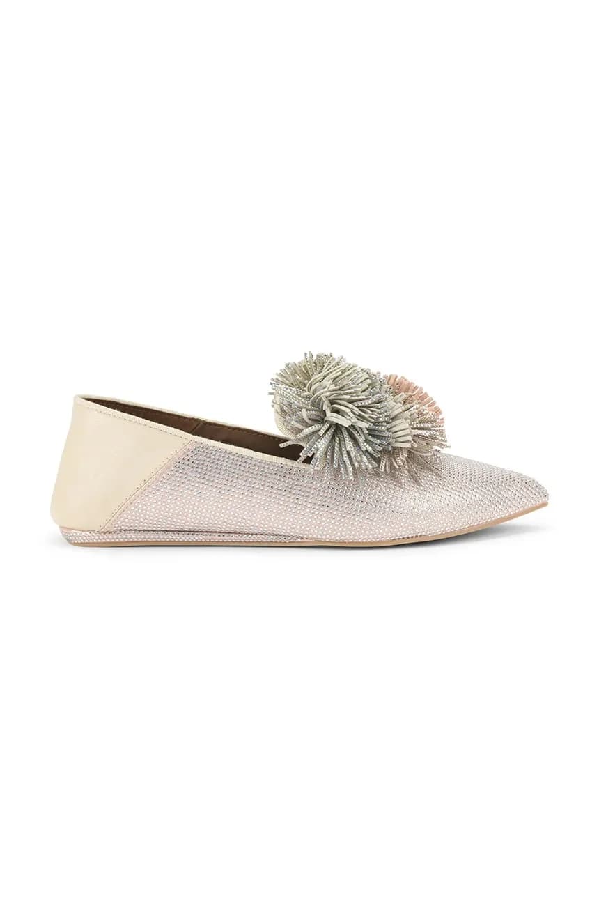 Замшевые мокасины Pom Pom Point Slip On