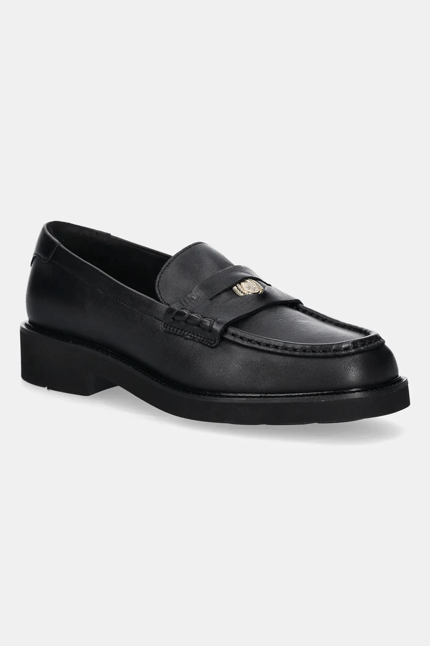 кожаные мокасины PENNY LOAFER с квадратным носком CREST