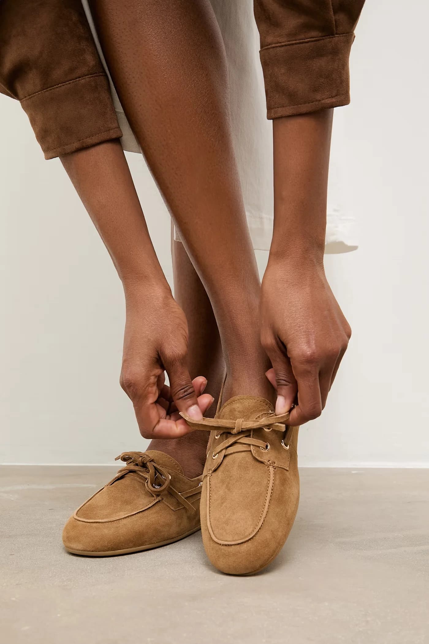 Замшевые мокасины