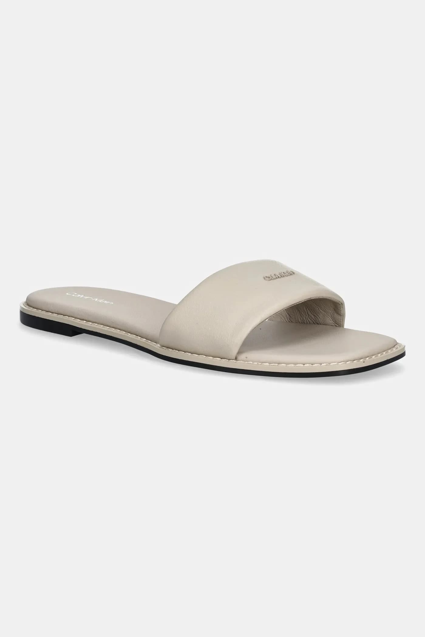 Кожаные шлепанцы FLAT SANDAL SQUARE HF LTH