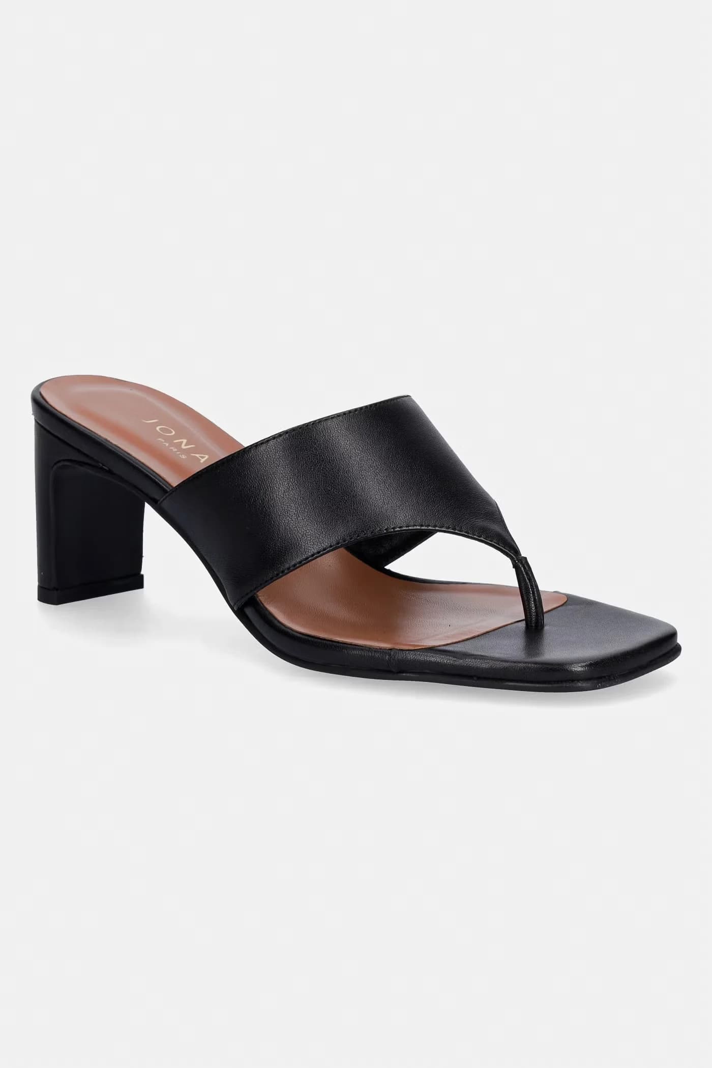 Кожаные шлепанцы DEVIL CUIR Noir