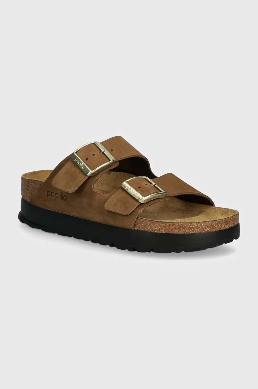 шлепанцы Arizona Platform Flex Birkenstock x Papillio из нубука