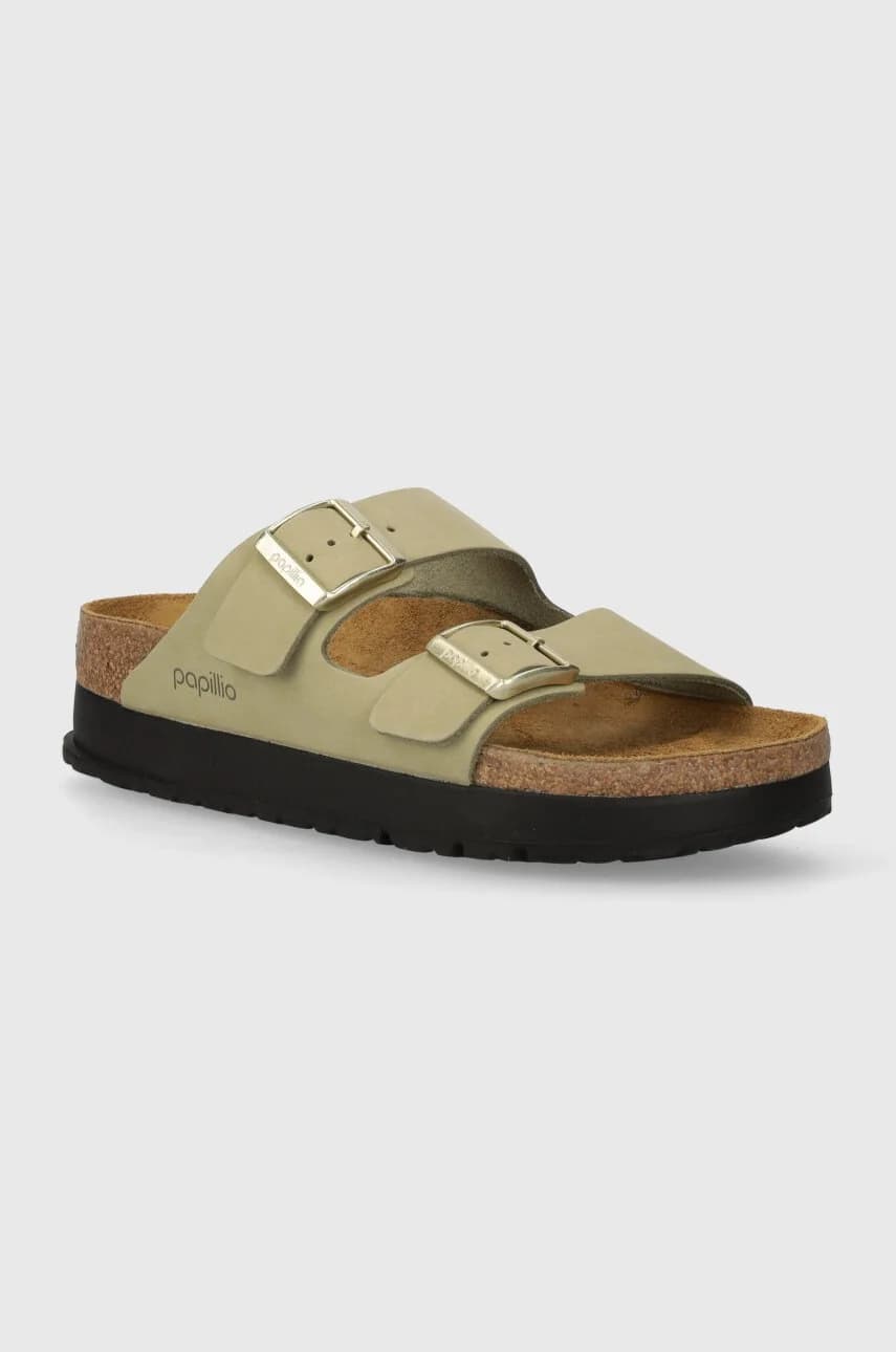 шлепанцы Arizona Platform Flex Birkenstock x Papillio из нубука