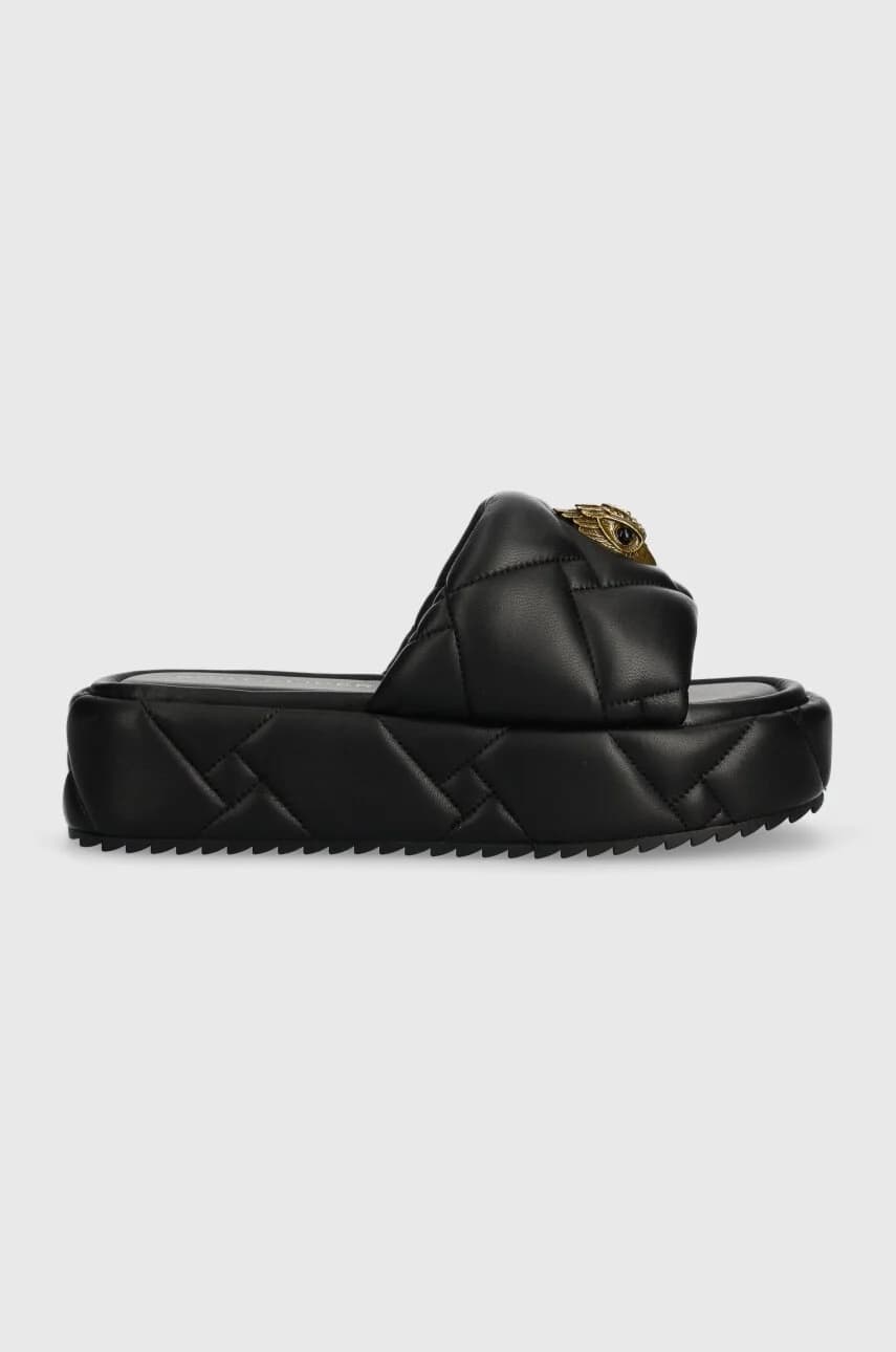 Кожаные шлепанцы Kensington Puff Flatform
