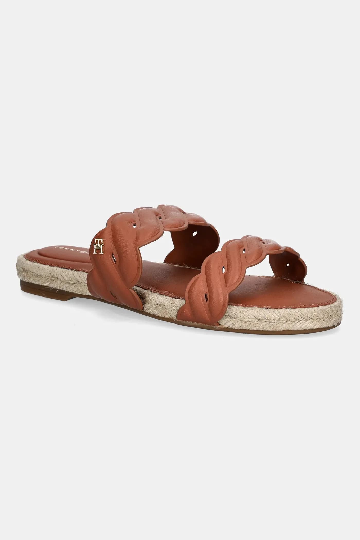 Кожаные шлепанцы LEATHER ROPE ESPADRILLE MULE