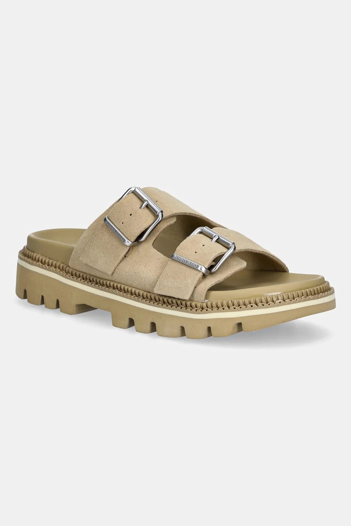 Замшевые тапочки DOUBLE STRAP SANDAL SUEDE