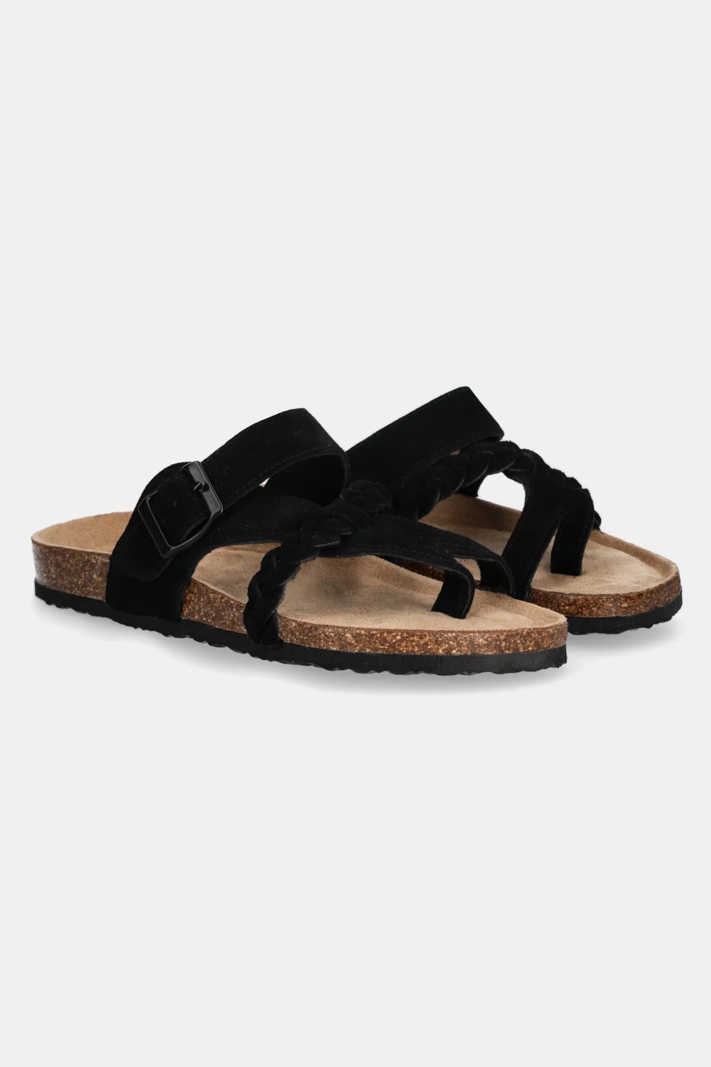 Замшевые шлепанцы