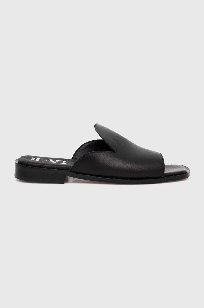 Кожаные шлепанцы