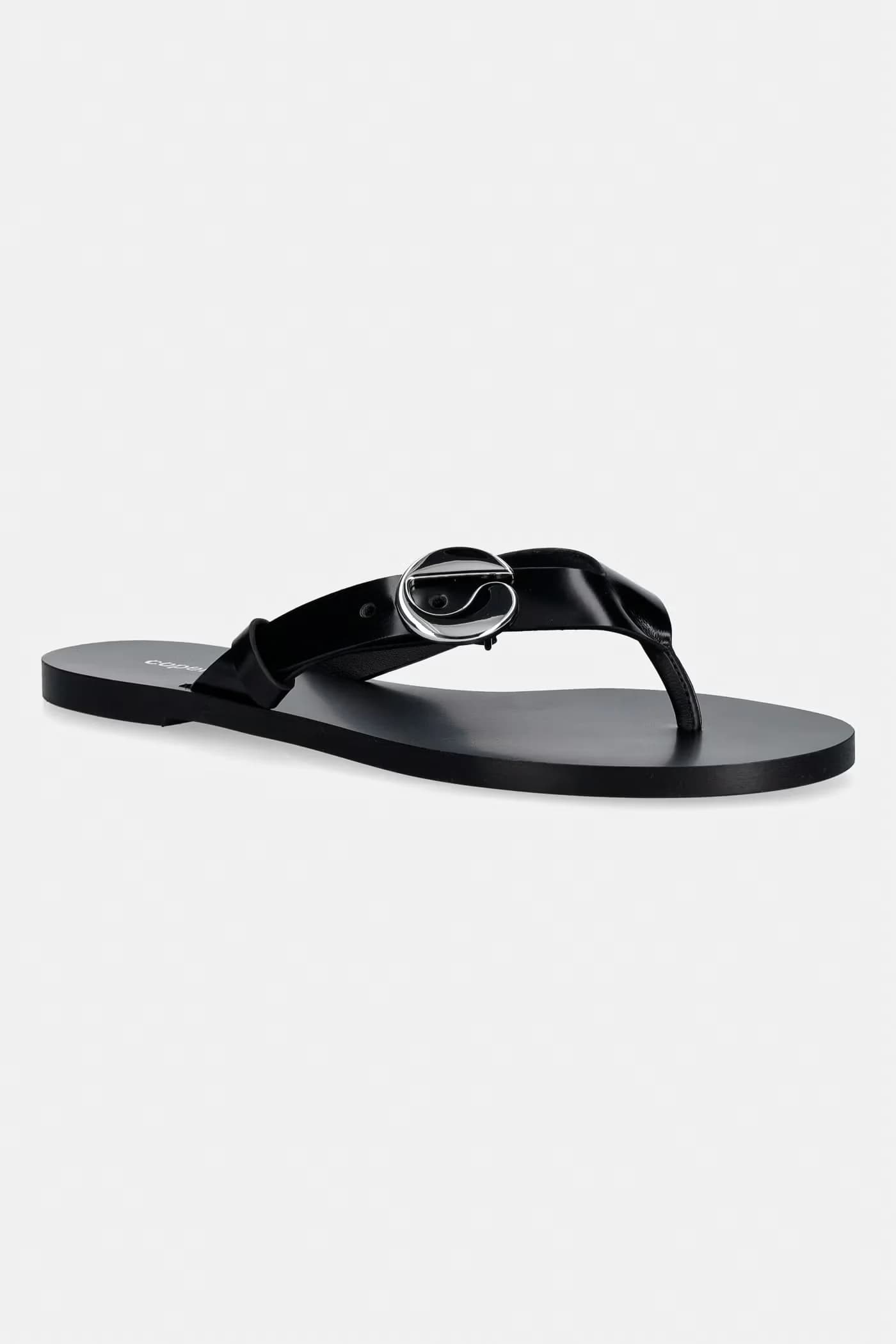 кожаные шлепанцы с логотипом C