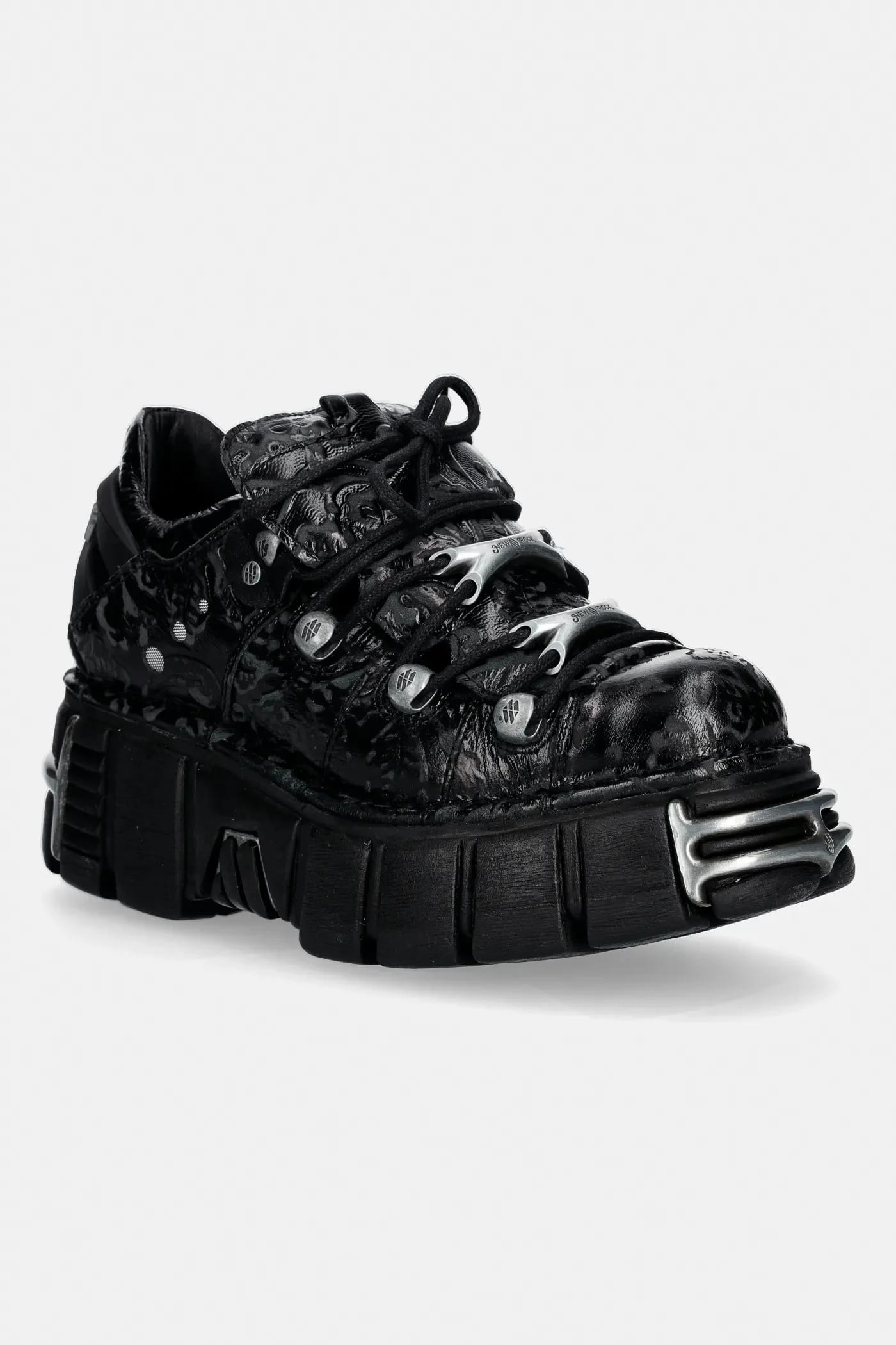Кожаные кроссовки VINTAGE FLOWER NEGRO, TOWER NEGRO ACERO + l