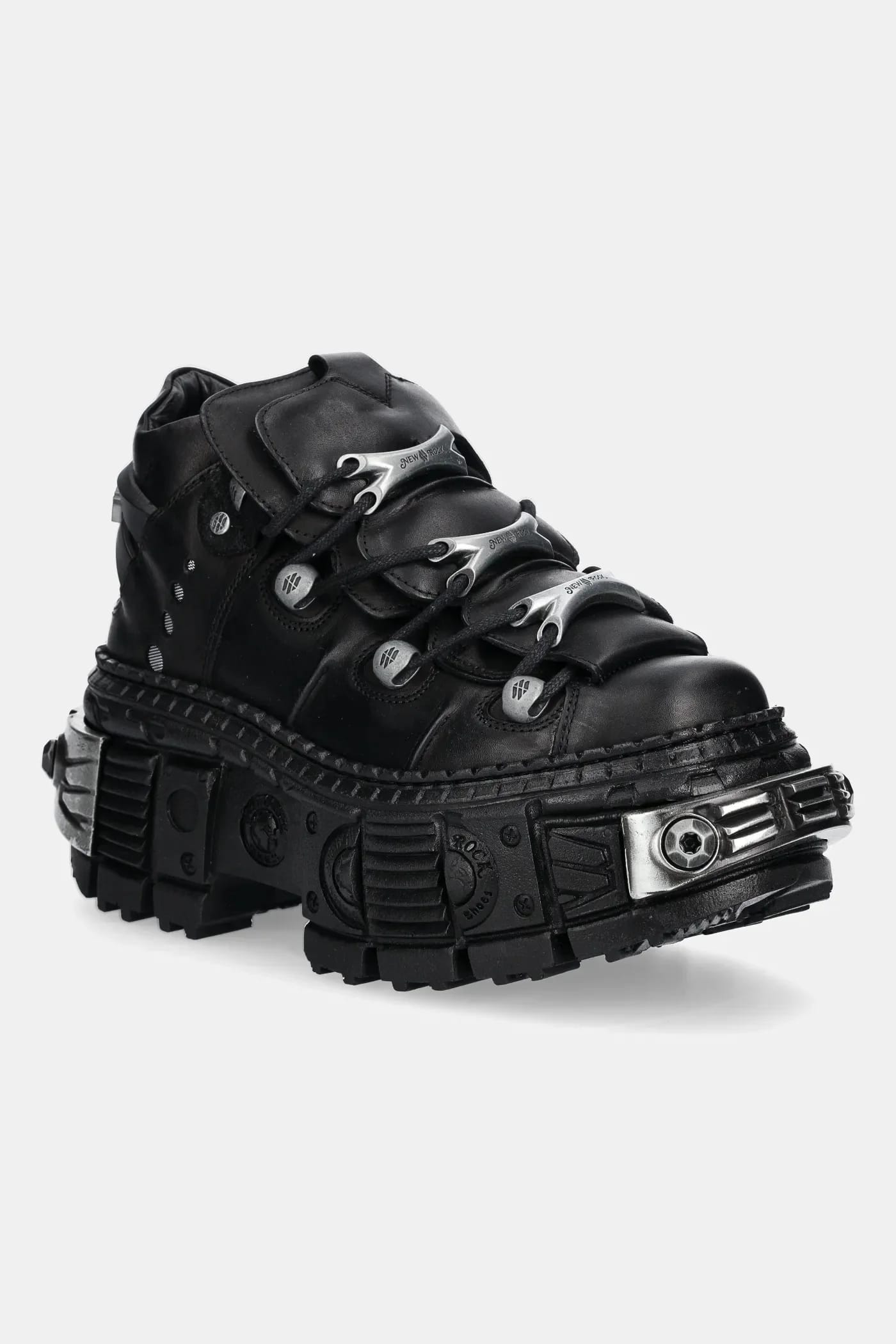 Кожаные кроссовки Crust Negro, Tank Casco Negro Power