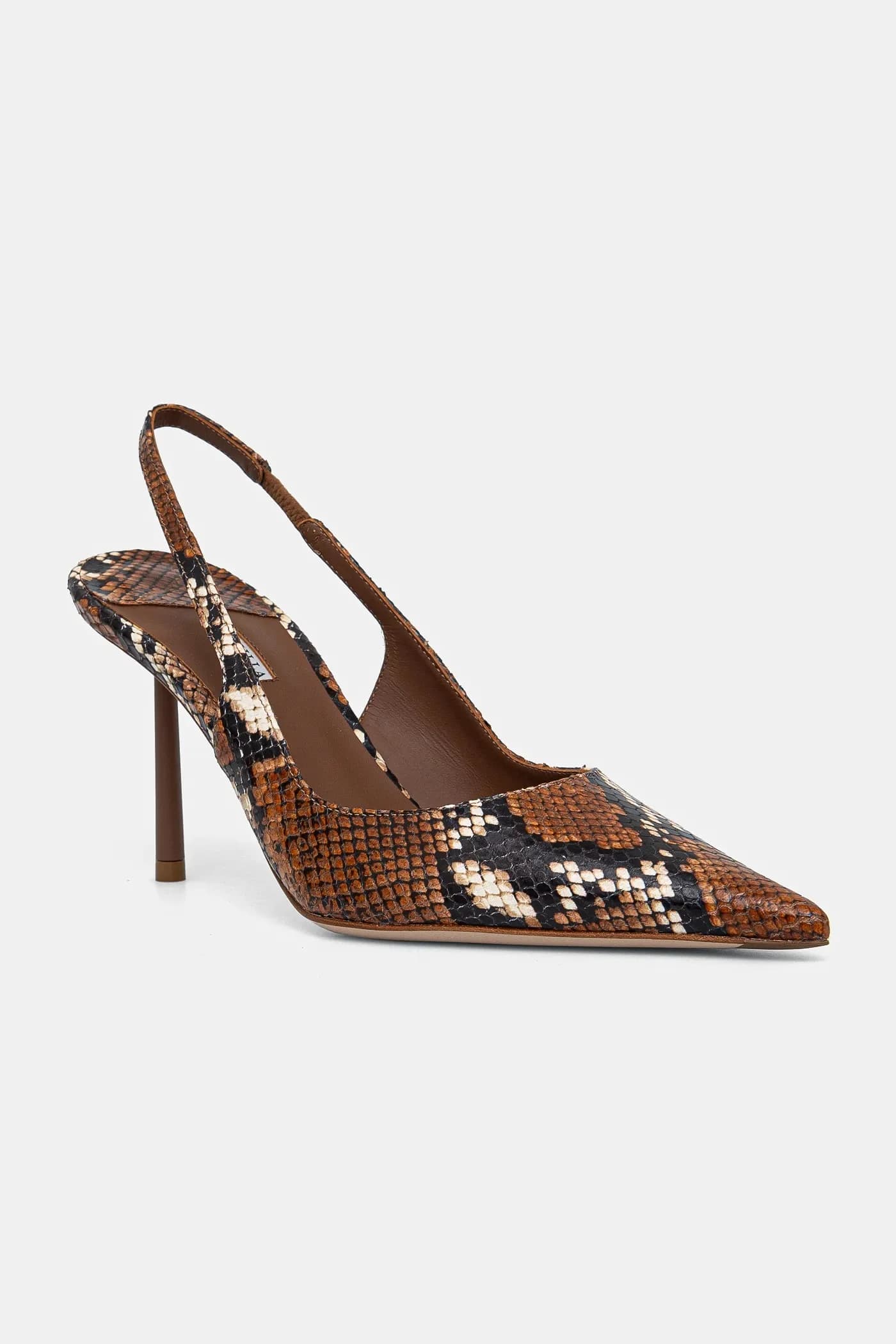 Кожаные туфли на высоком каблуке Chanel Bella