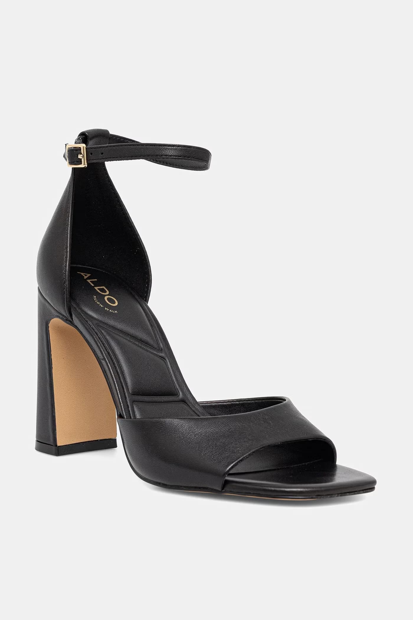 FLORIANNA кожаные босоножки на высоком каблуке