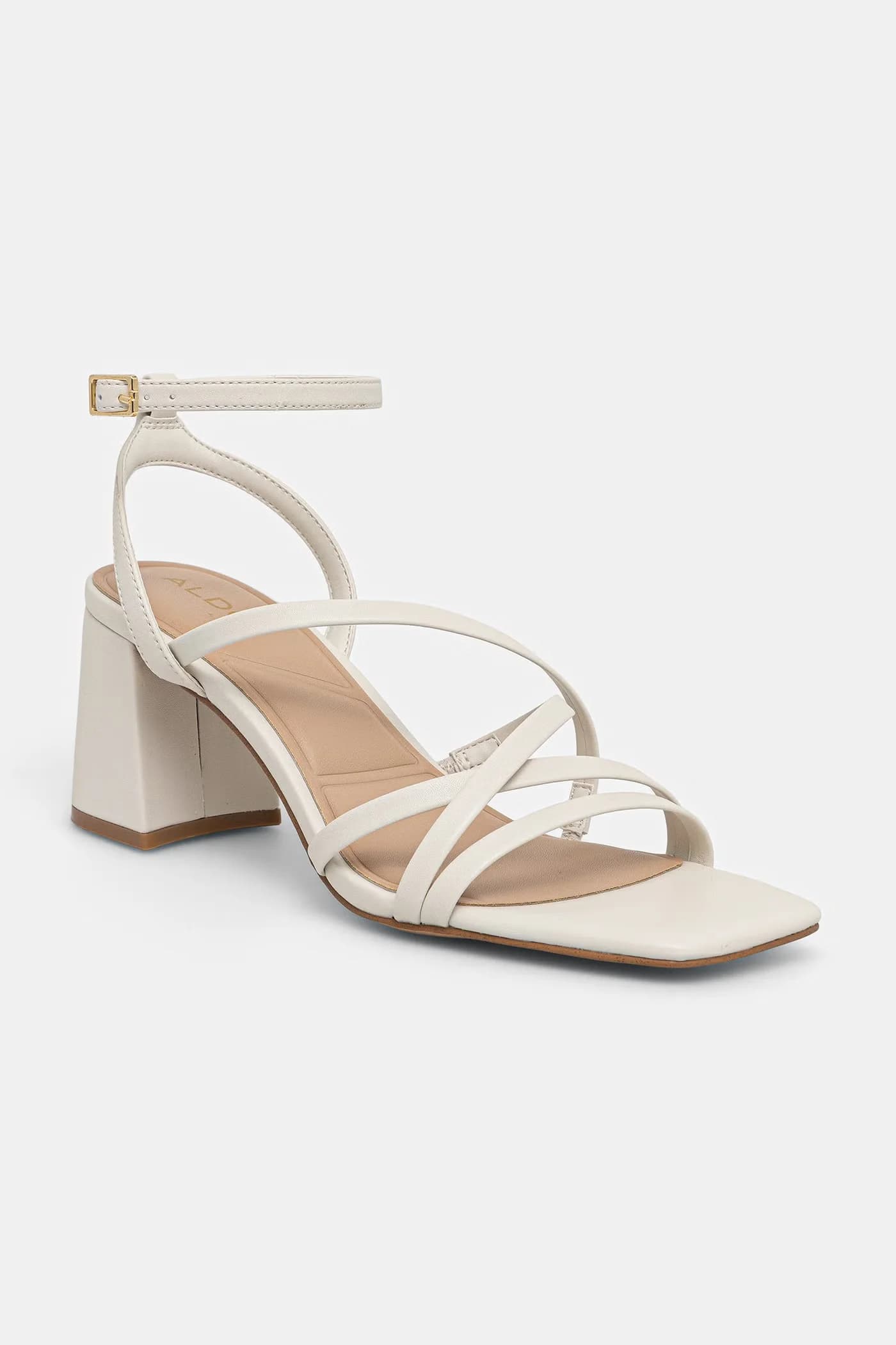 ESTHER кожаные босоножки на высоком каблуке