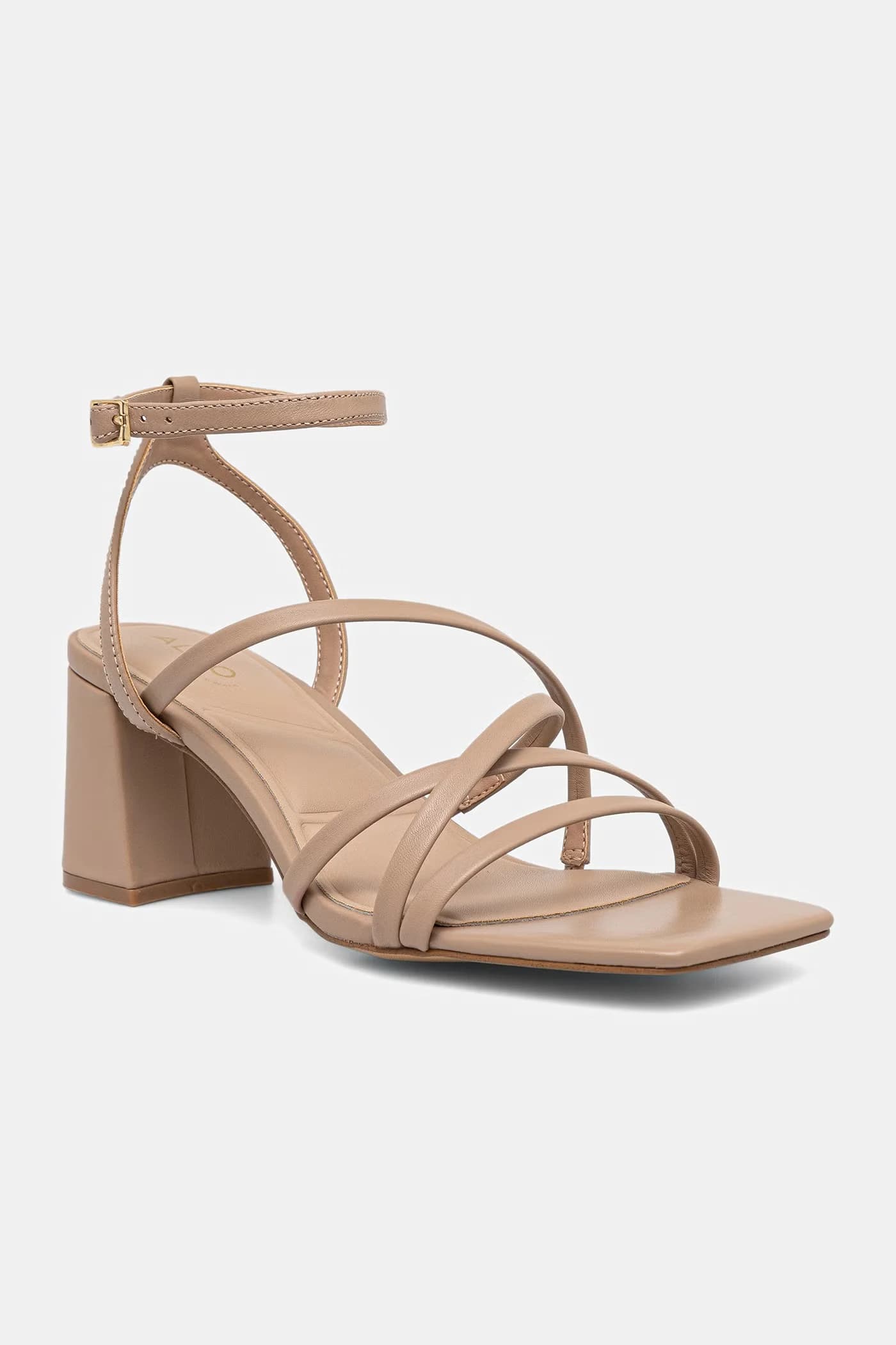 ESTHER кожаные босоножки на высоком каблуке