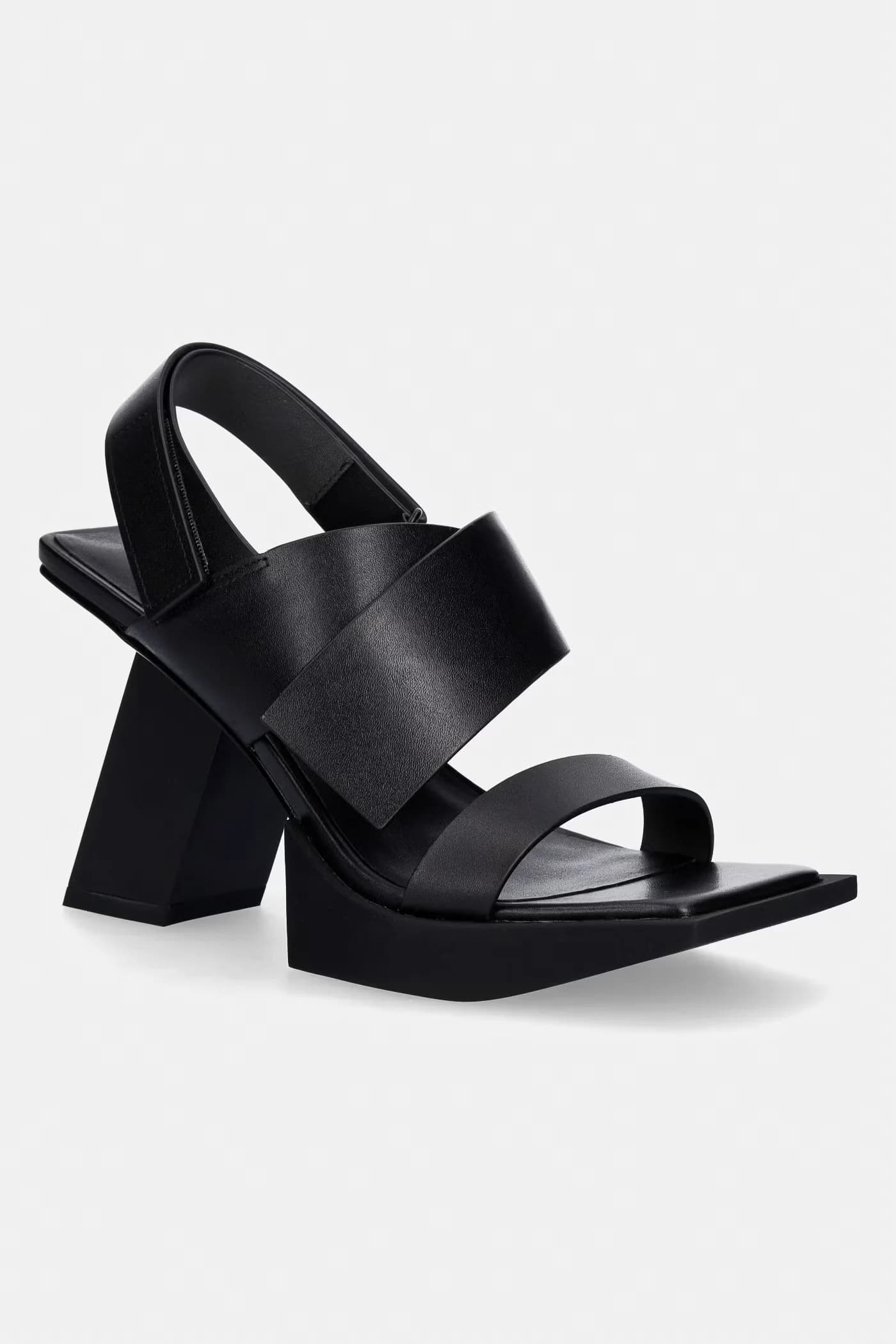 Кожаные босоножки Construct Hi на высоком каблуке