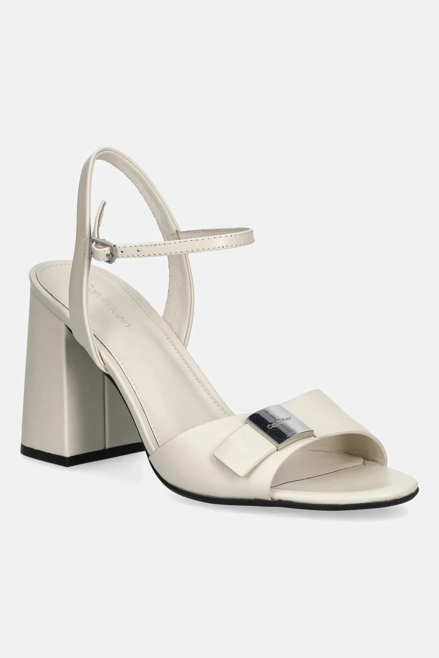 Сандалии из нубука HEEL SANDAL 85 W/CK HW - LTH