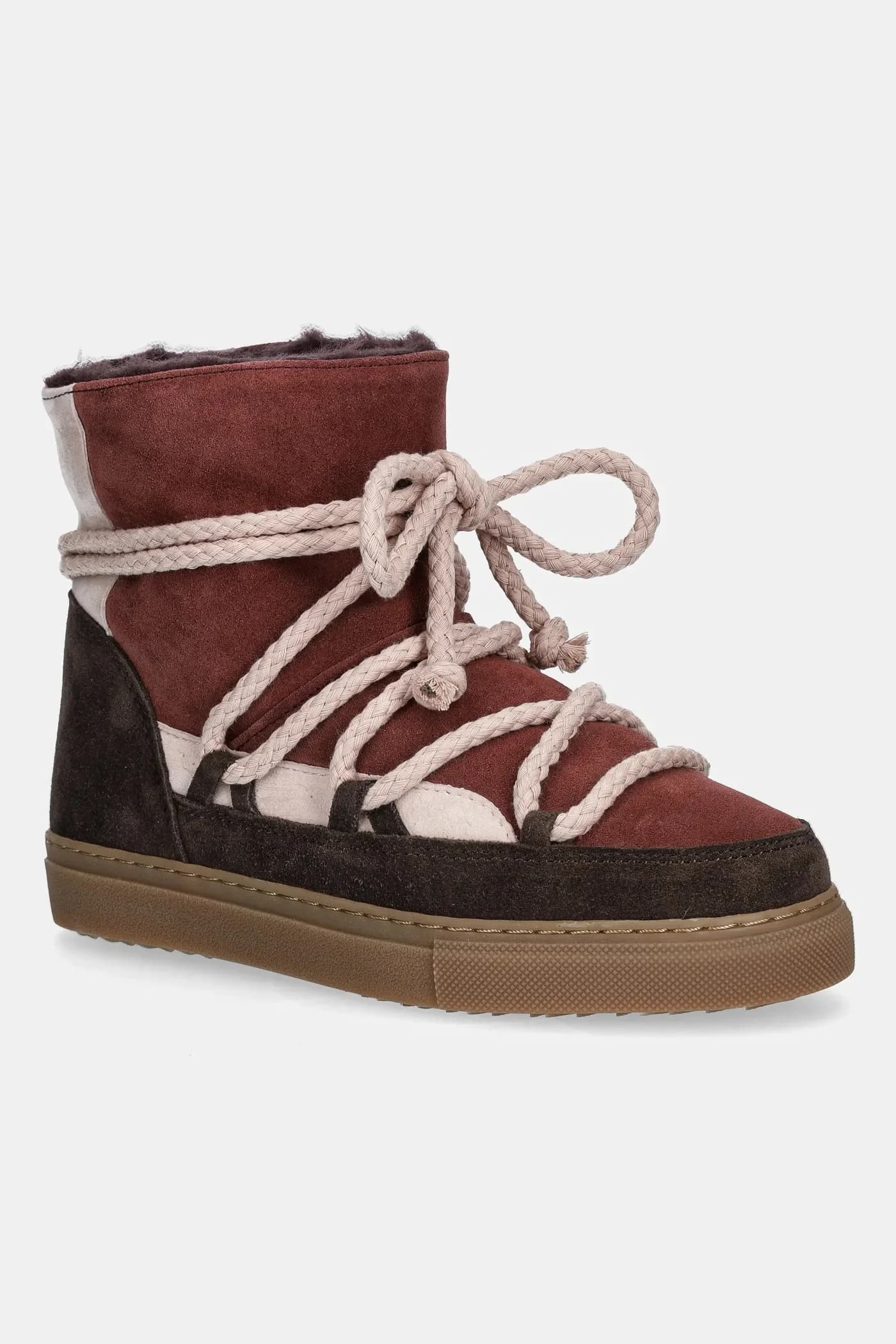 Замшевые зимние ботинки PATCHWORK