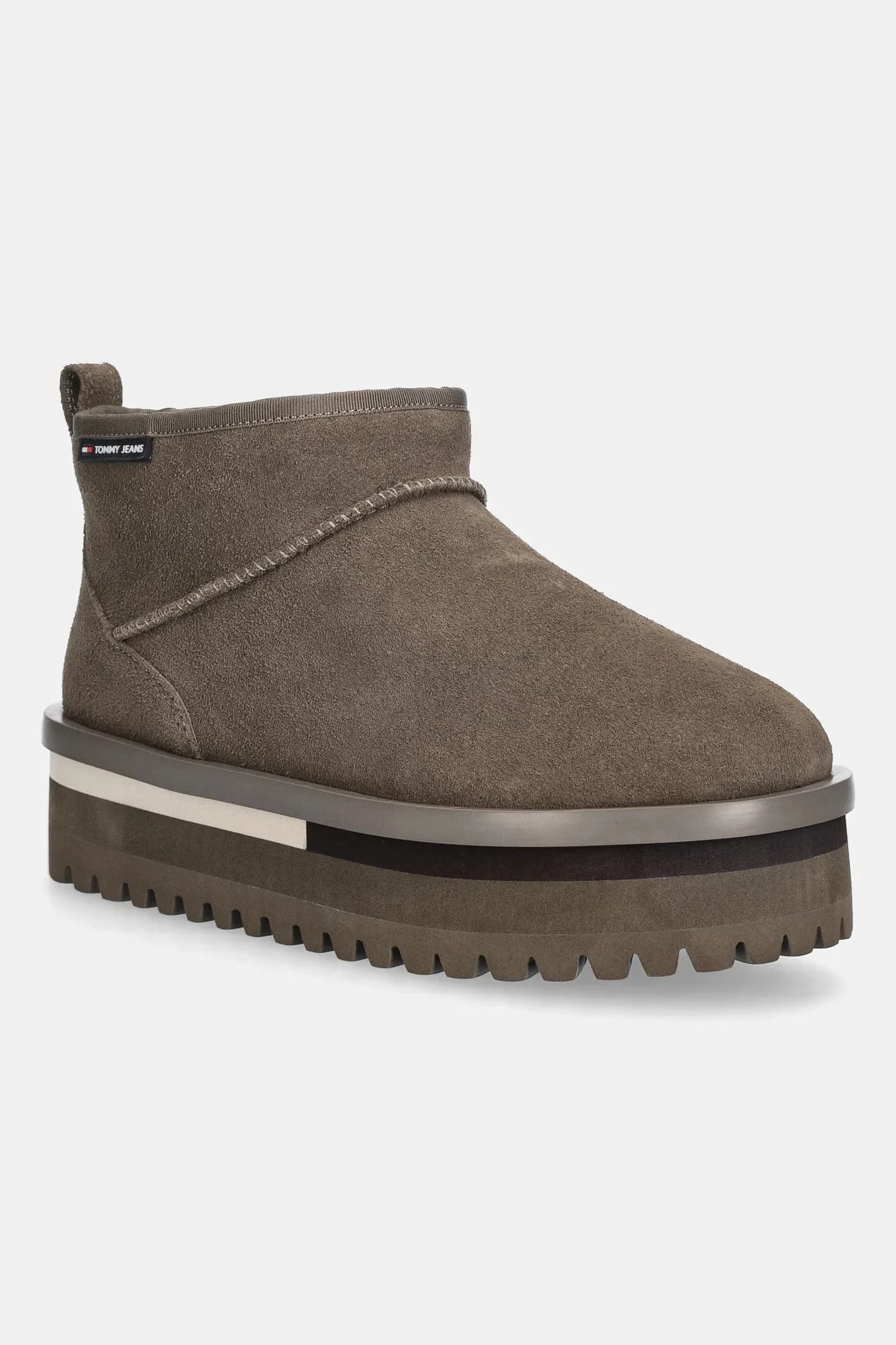 Замшевые зимние ботинки TJW FLATFORM SNOW BOOT SUEDE