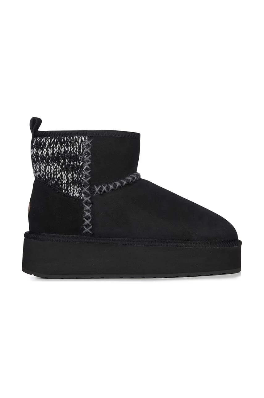 Замшевые зимние ботинки Stinger Knit Flatform