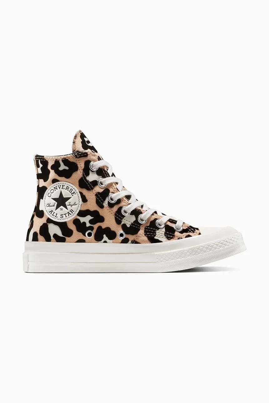 кроссовки Chuck 70 с леопардовым принтом