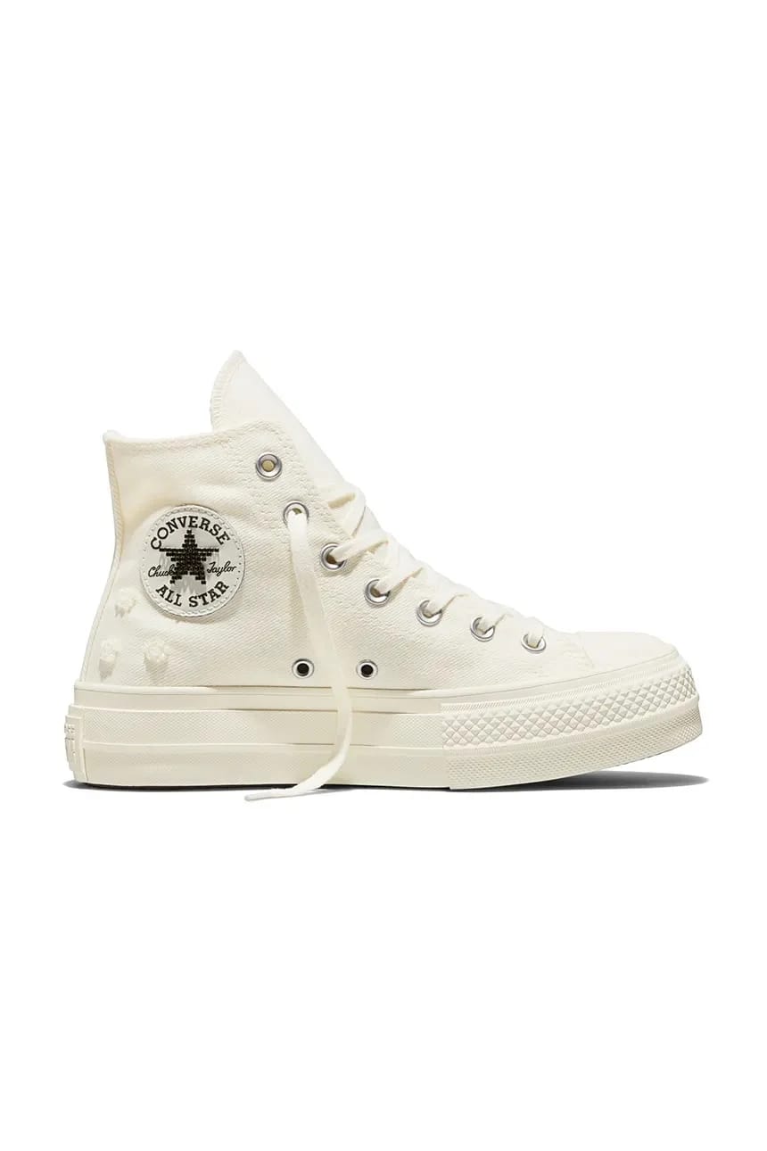кроссовки Chuck Taylor All Star Lift бежевые для женщин