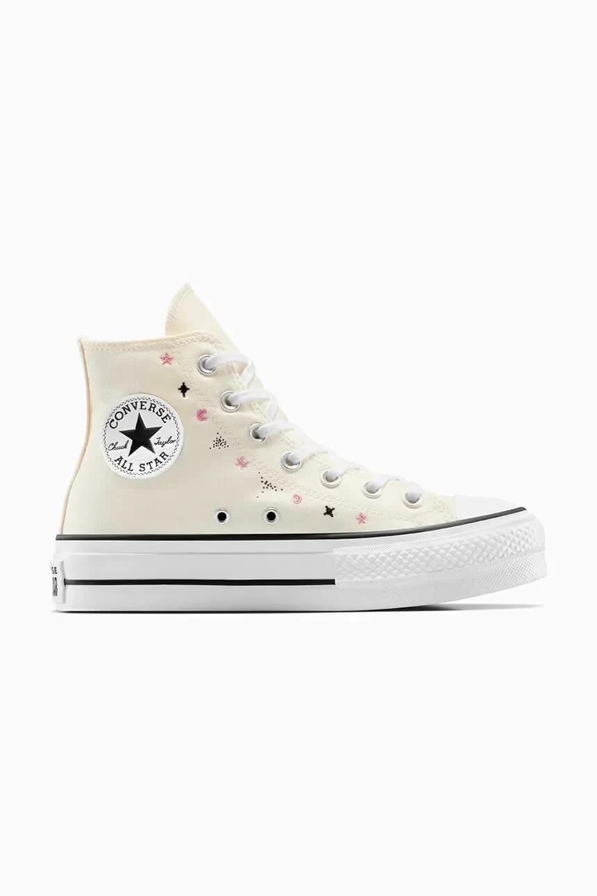 кроссовки Chuck Taylor All Star Lift бежевые для женщин