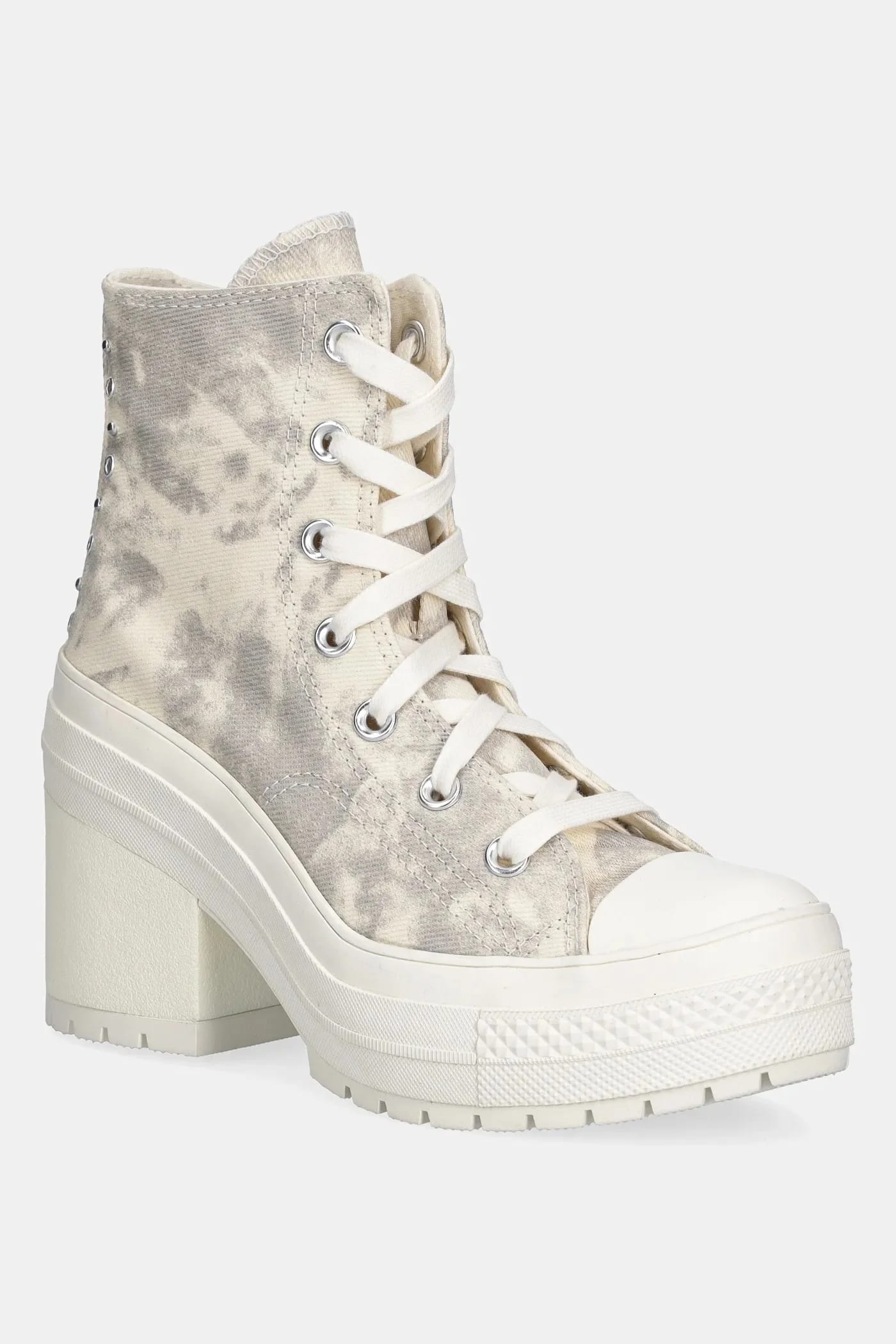кроссовки Chuck 70 De Luxe на каблуке бежевые для женщин