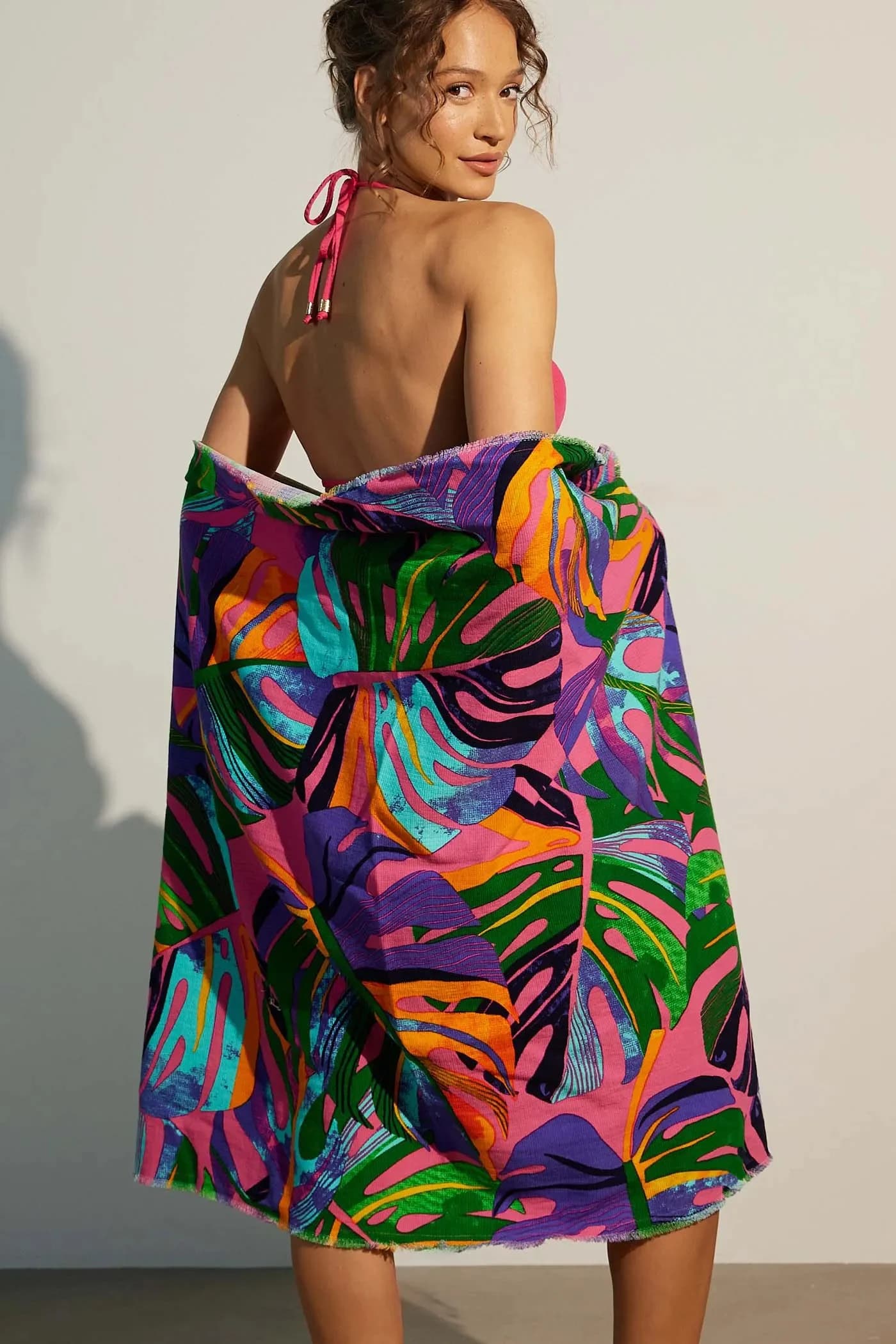 Хлопковое пляжное полотенце 100 х 180 см.