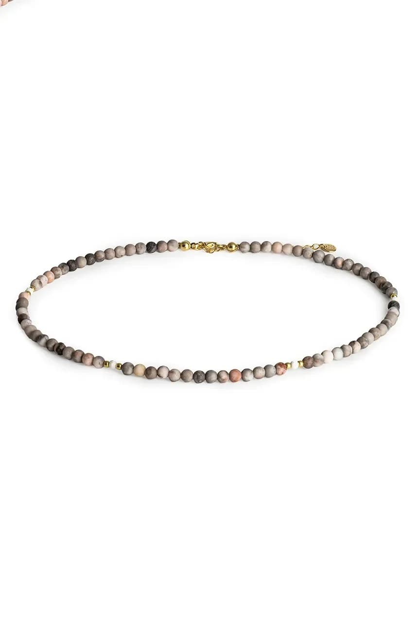 ЛЕТО серебряное колье с позолотой