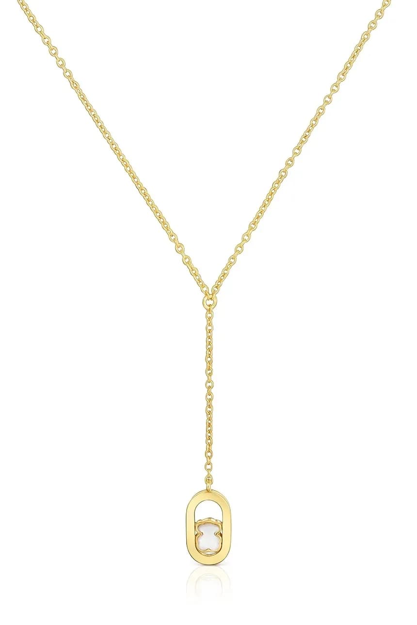 Позолоченное серебряное колье