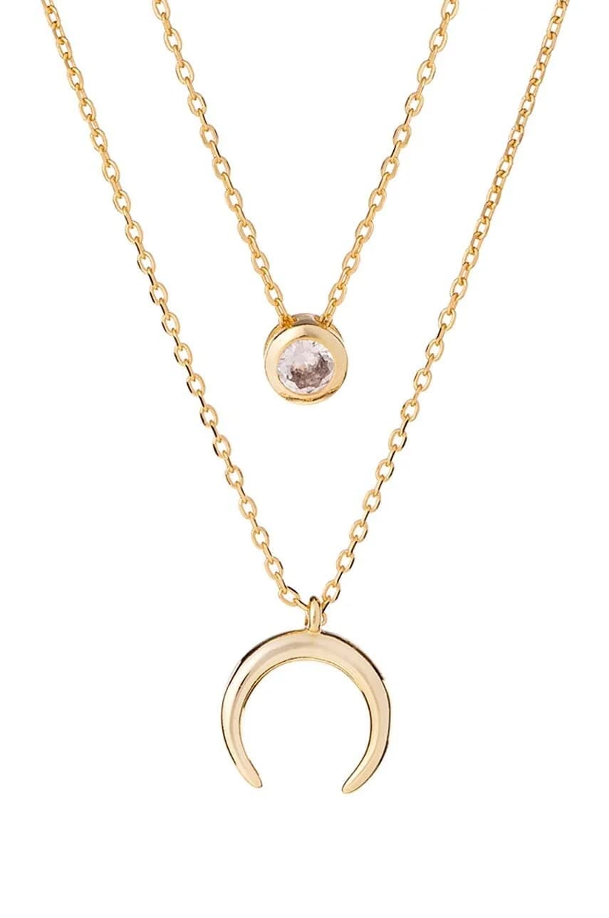 колье SKY из позолоченного серебра