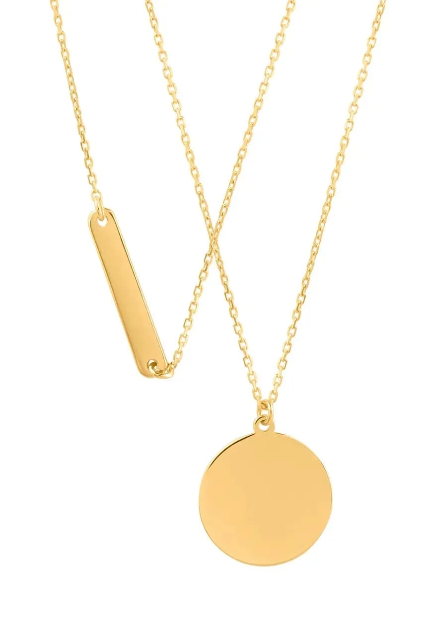 Позолоченное серебряное колье Believe