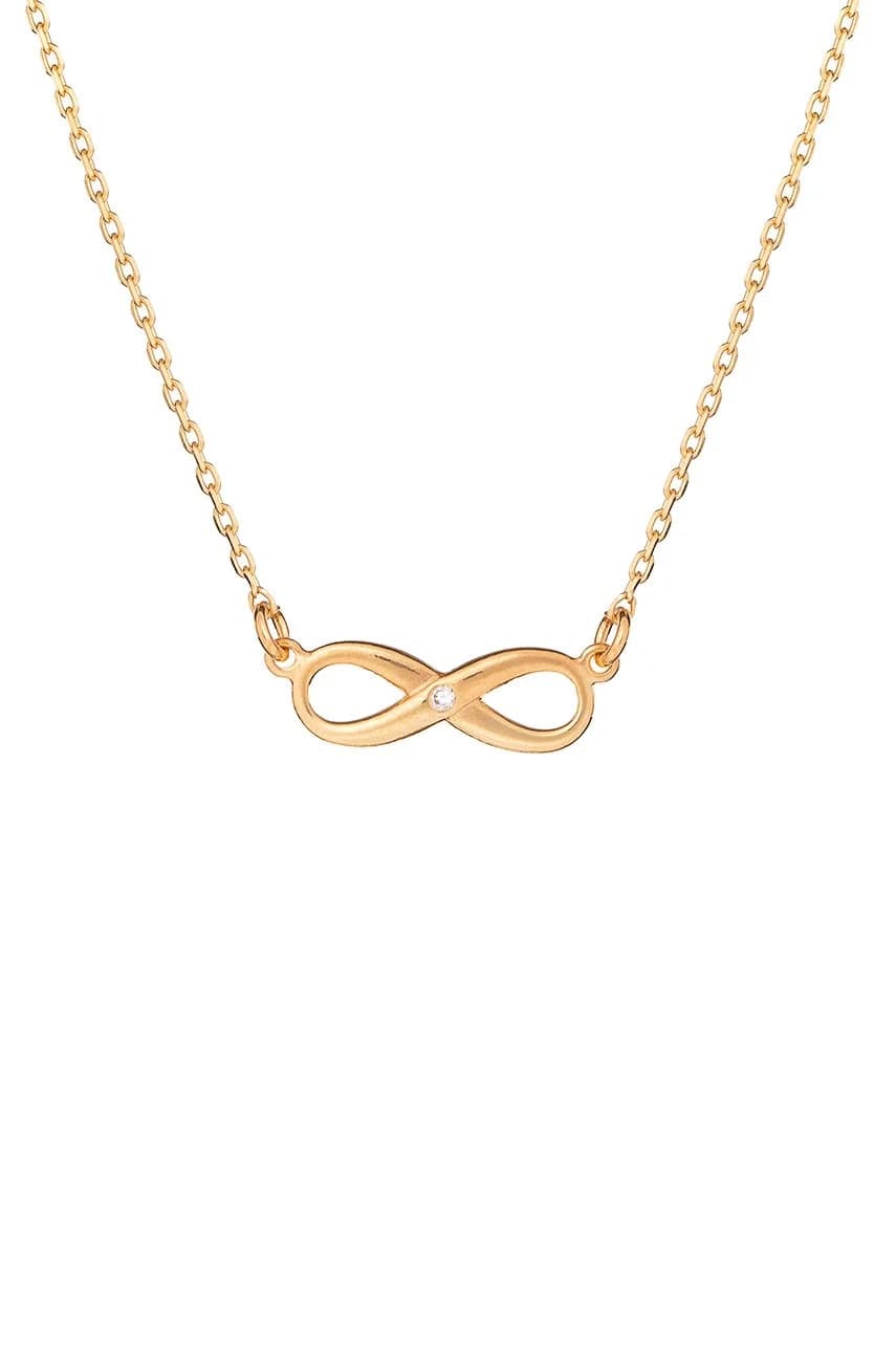 Позолоченное серебряное колье Believe