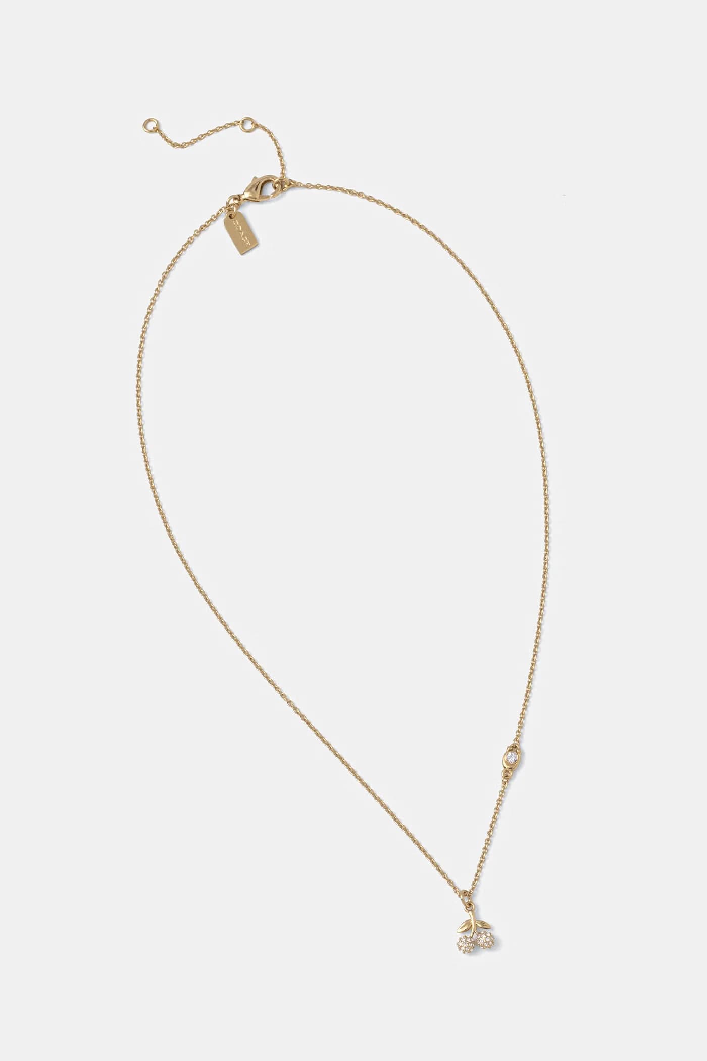 Женское металлическое колье с кристаллом