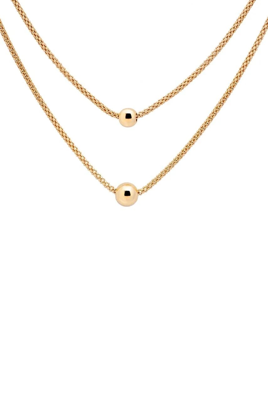 колье ОВАЛ из позолоченного серебра
