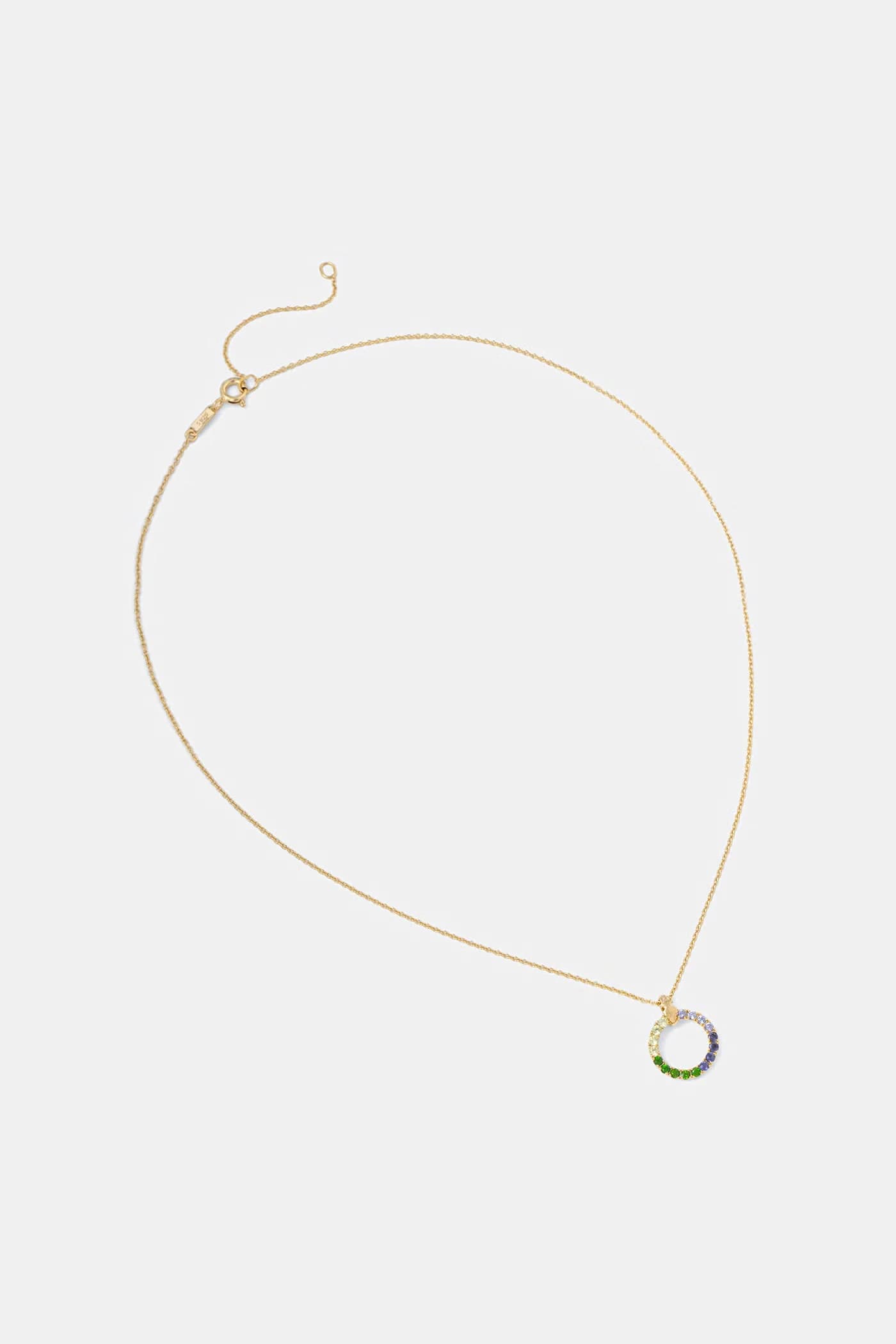 Позолоченное серебряное колье