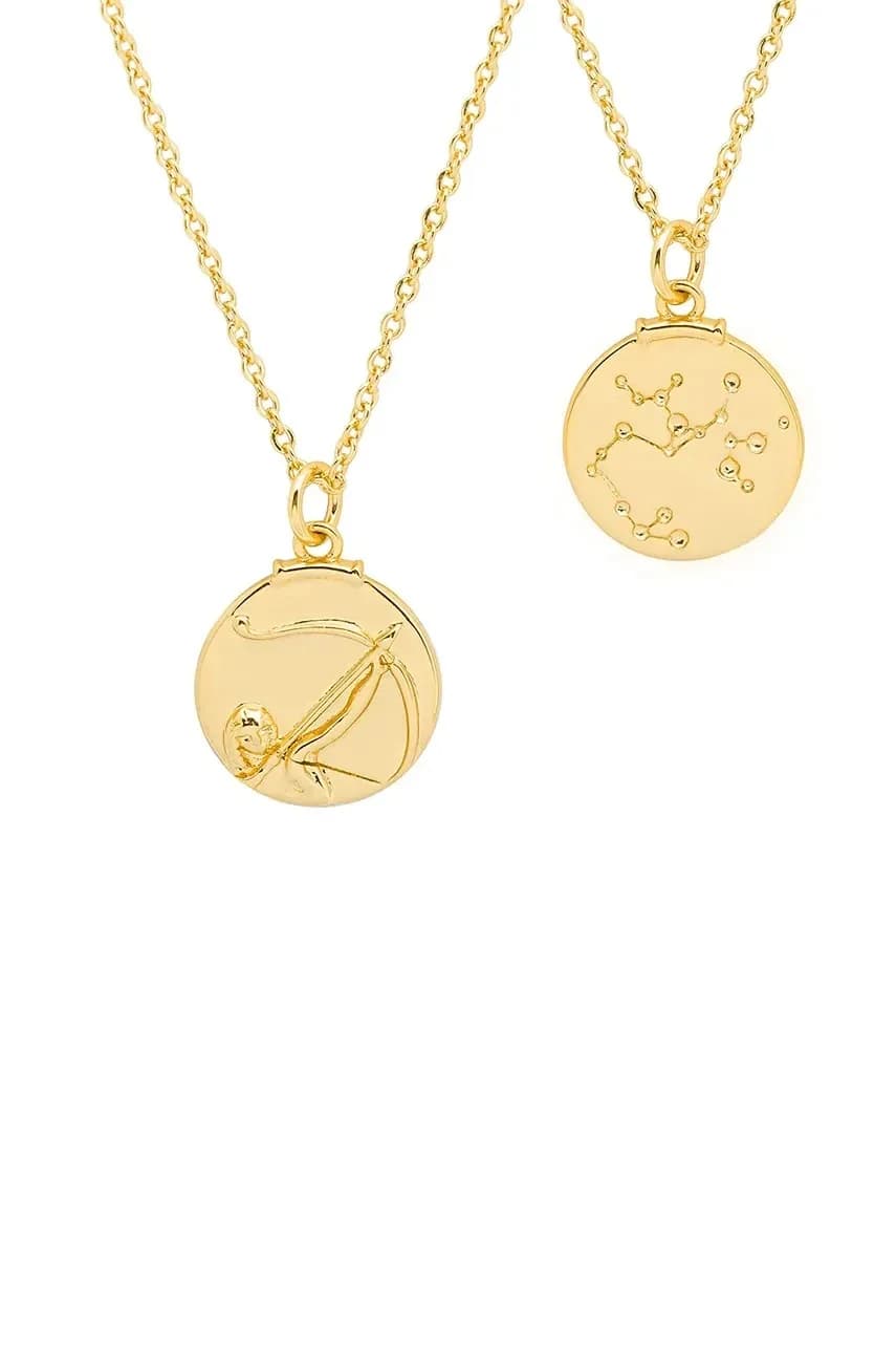 Позолоченное колье АМУЛЕТЫ