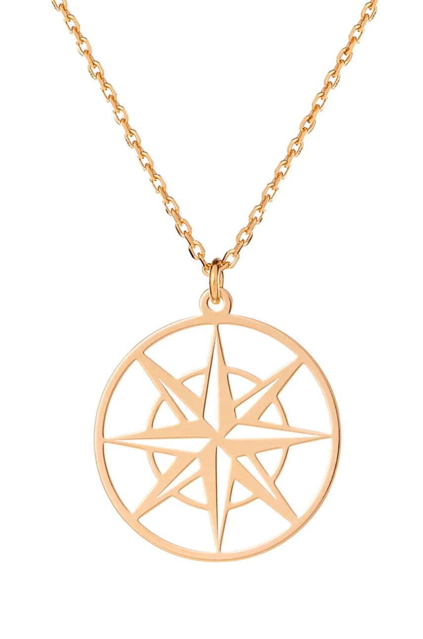 AZYMUT серебряное позолоченное колье