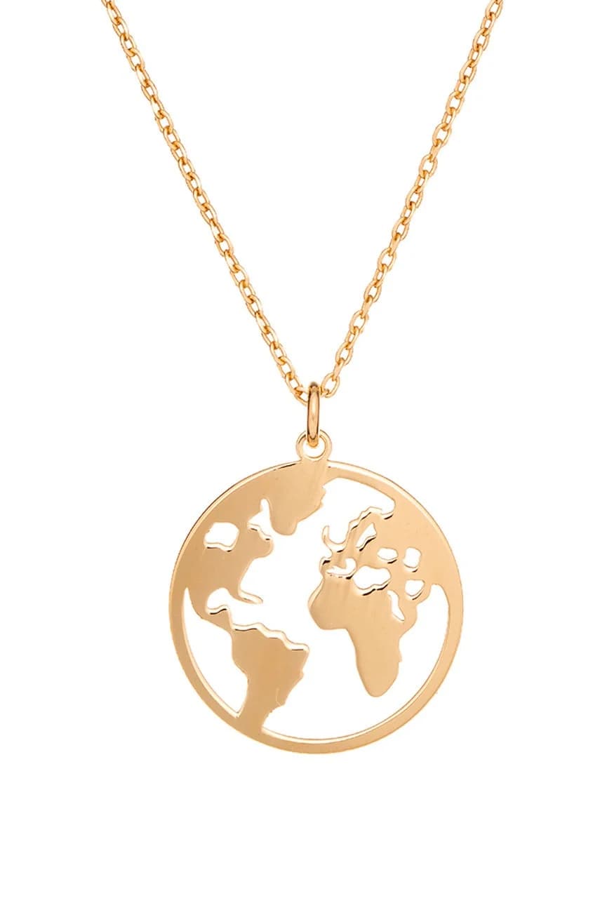 Позолоченное серебряное колье Azymut