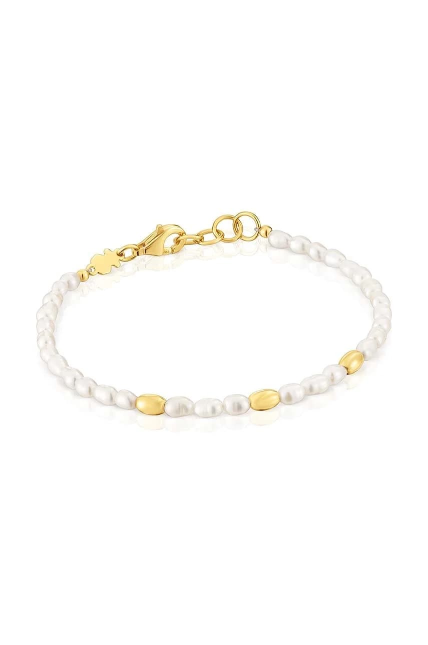 Позолоченный серебряный браслет