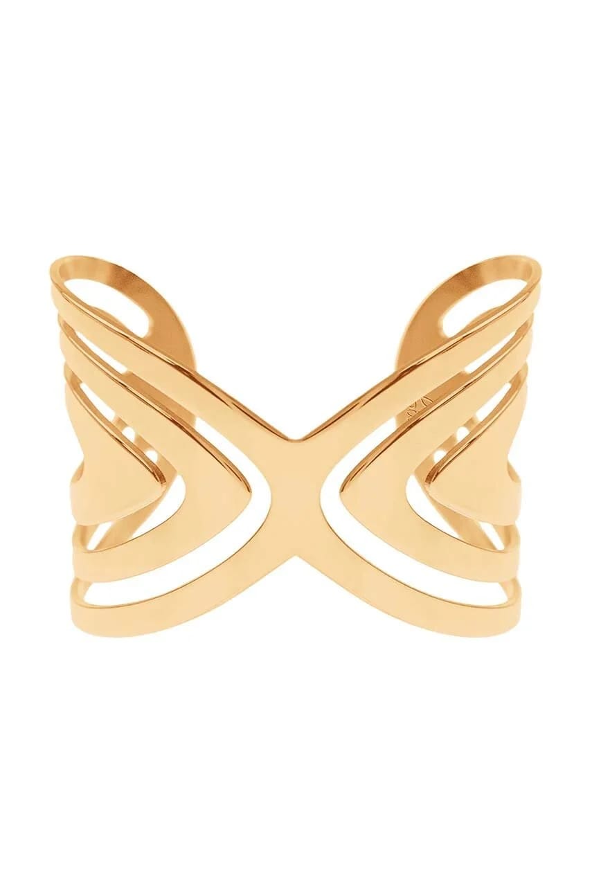 Позолоченный браслет с павлином