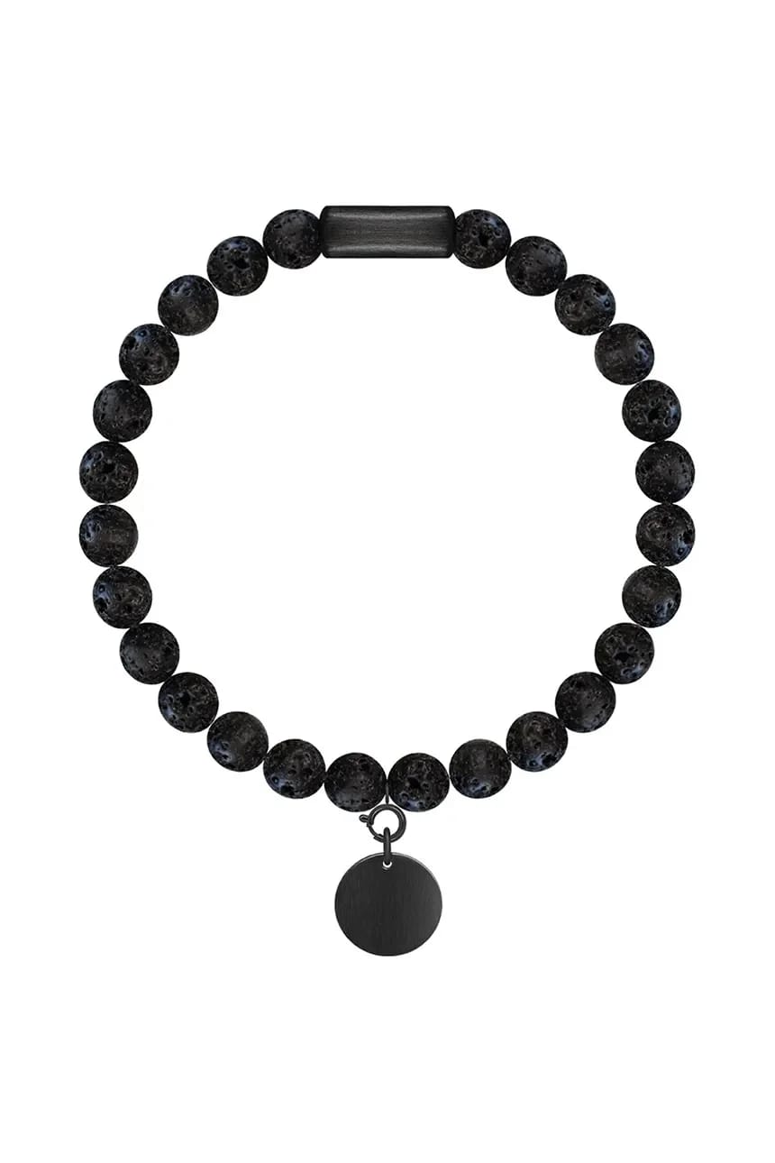 Браслет с камнями Natural Stones черный для женщин