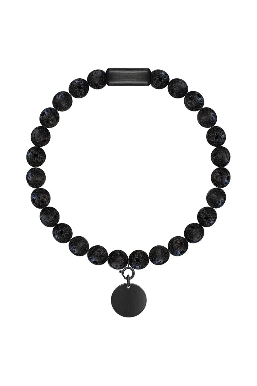 Браслет с камнями Natural Stones черный для женщин