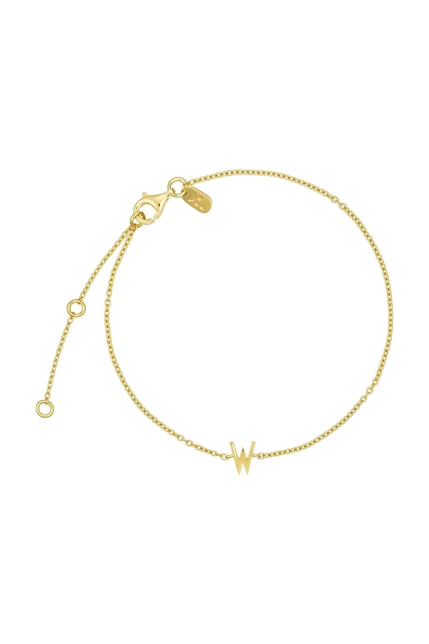 Позолоченный серебряный браслет