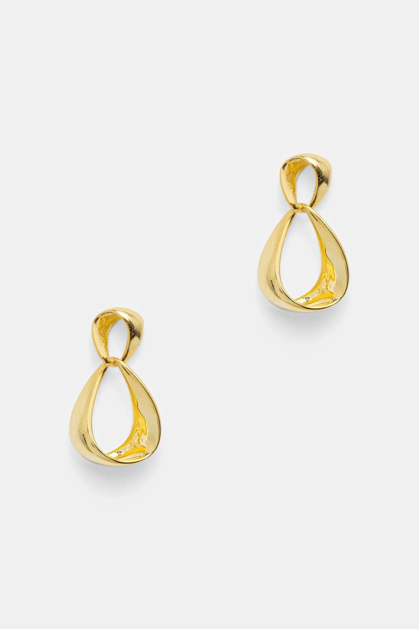 Позолоченные серебряные серьги