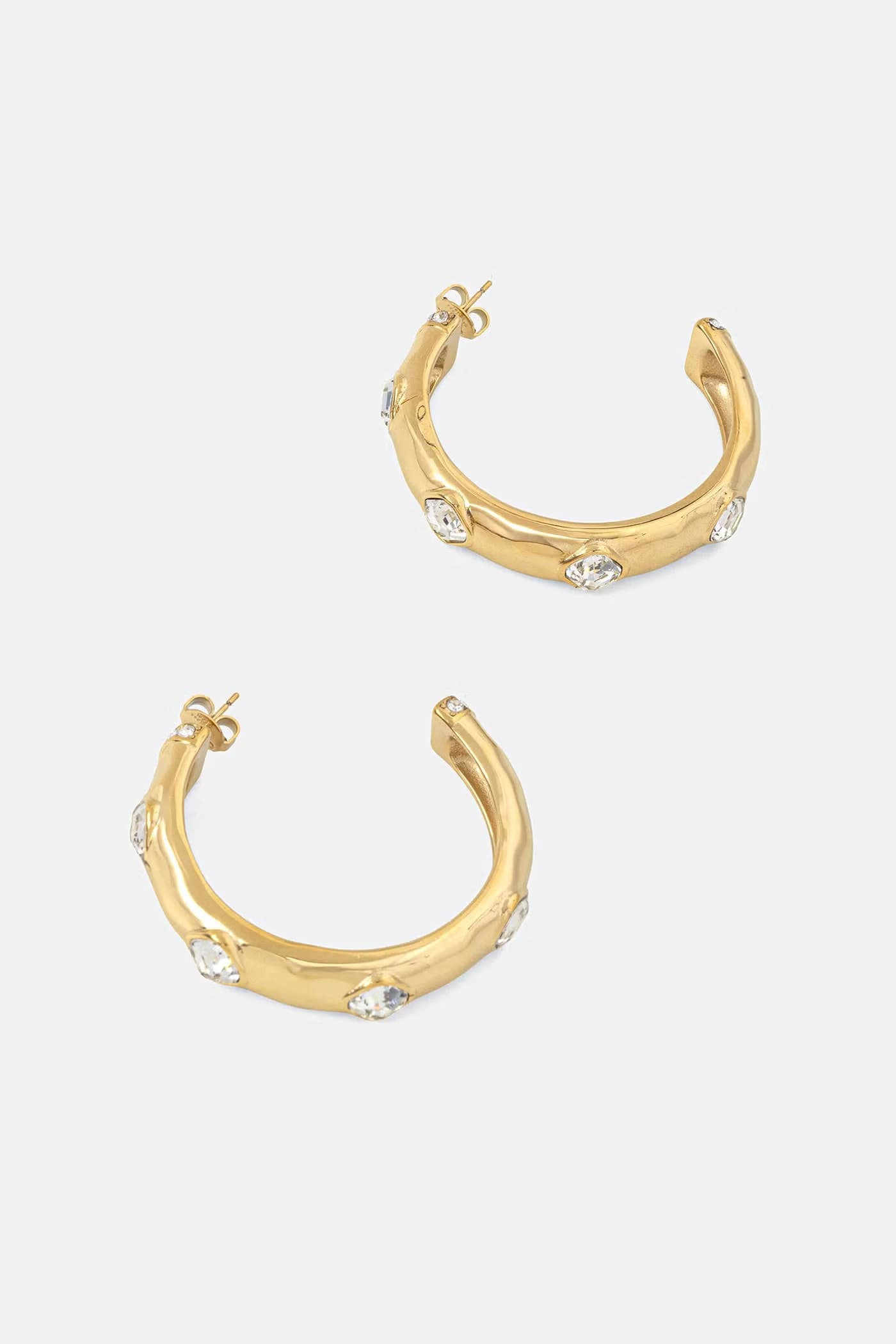 Женские серьги из нержавеющей стали с цирконами MAMOUNIA