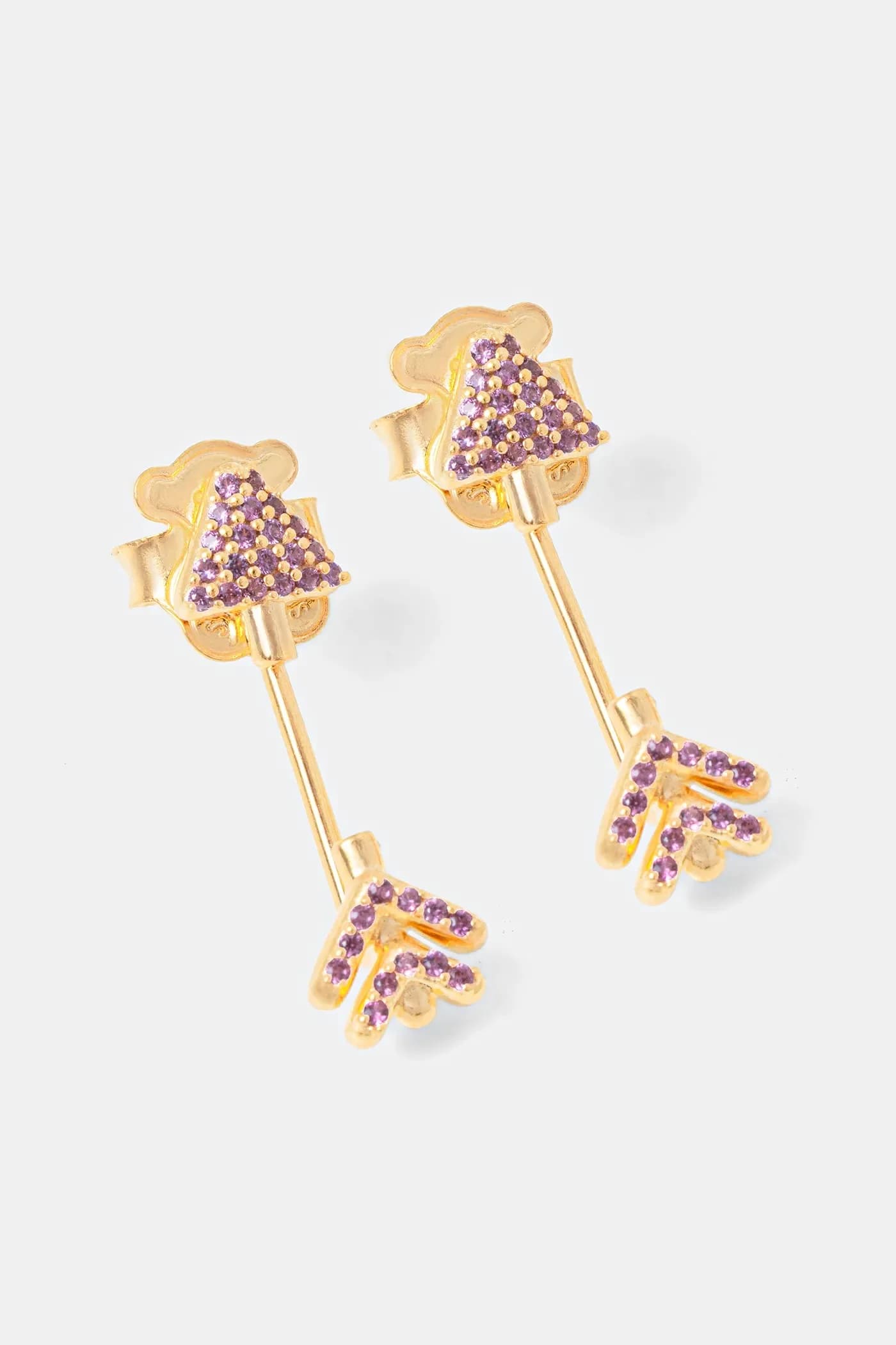 Позолоченные серьги