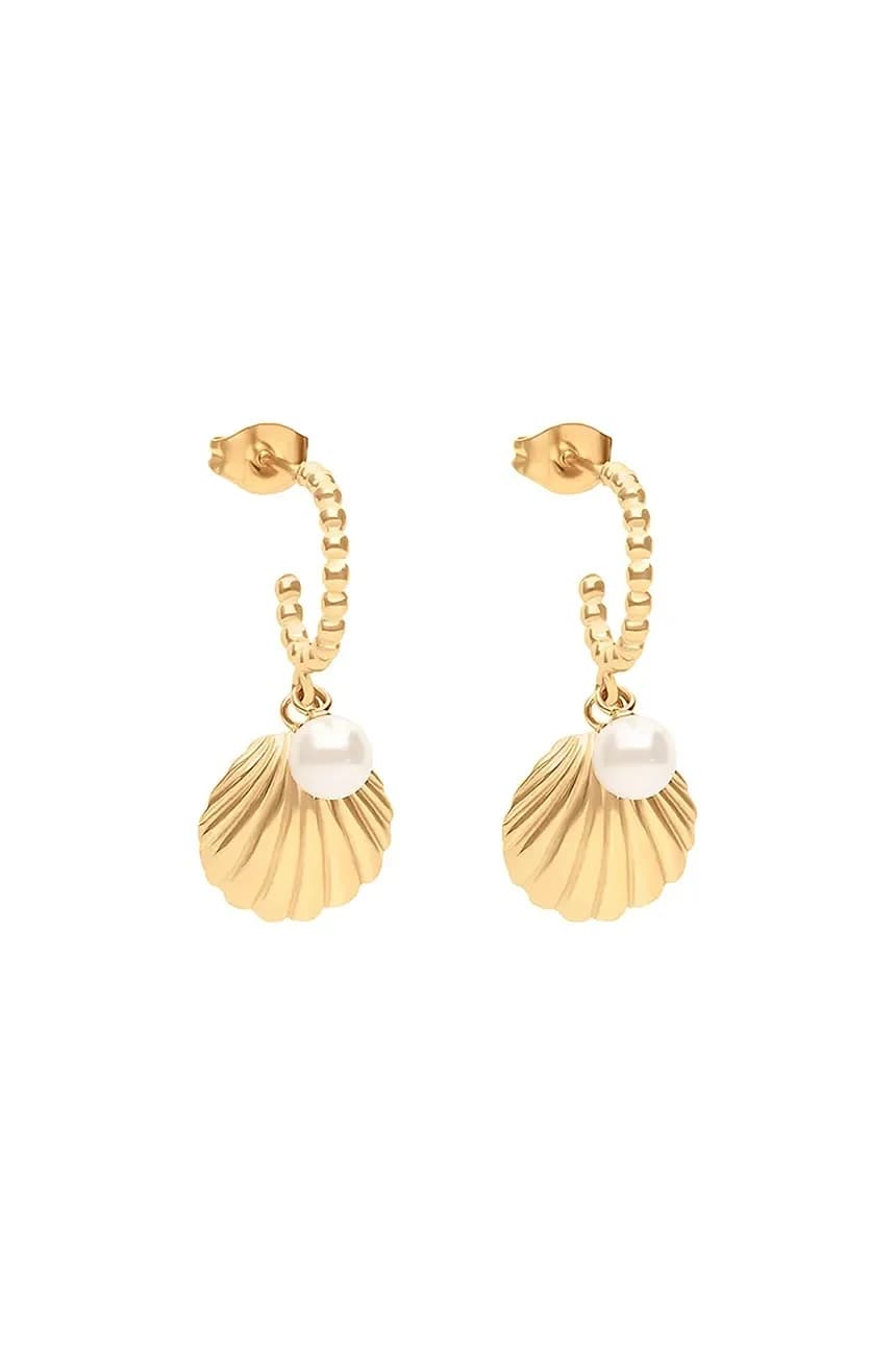 Позолоченные серьги Венера